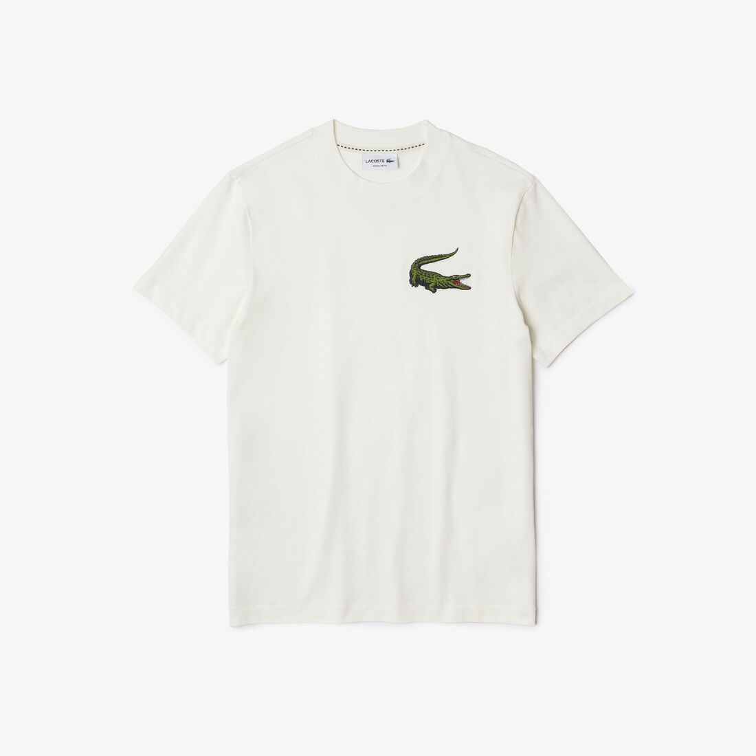 Men's Crocodile Embroidered Crew Neck Cotton T-Shirt