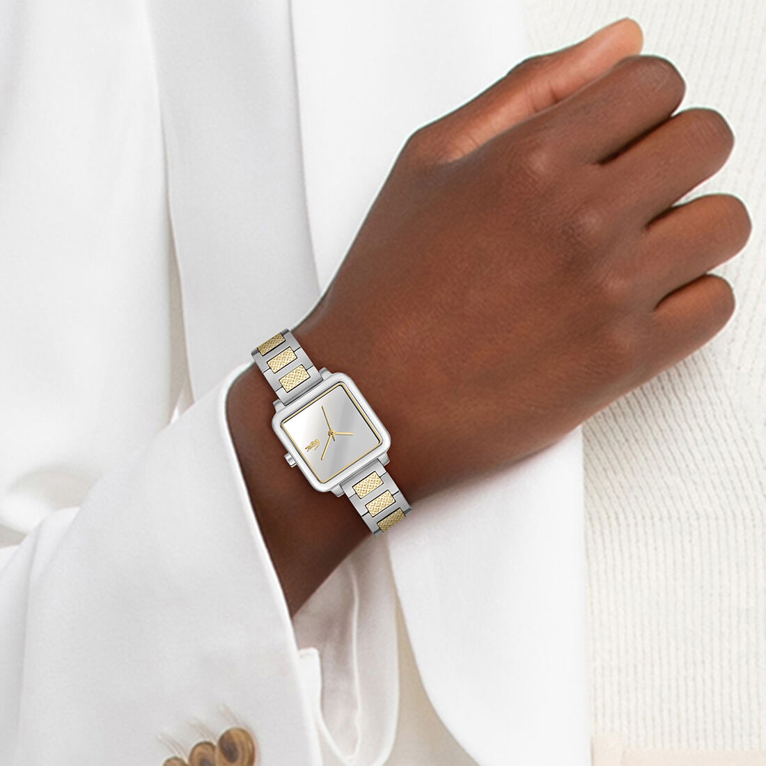 ساعة L.12.12 Leap بسوار معدني L.12.12 Leap Metal Bracelet Watch - 2001463-SLV