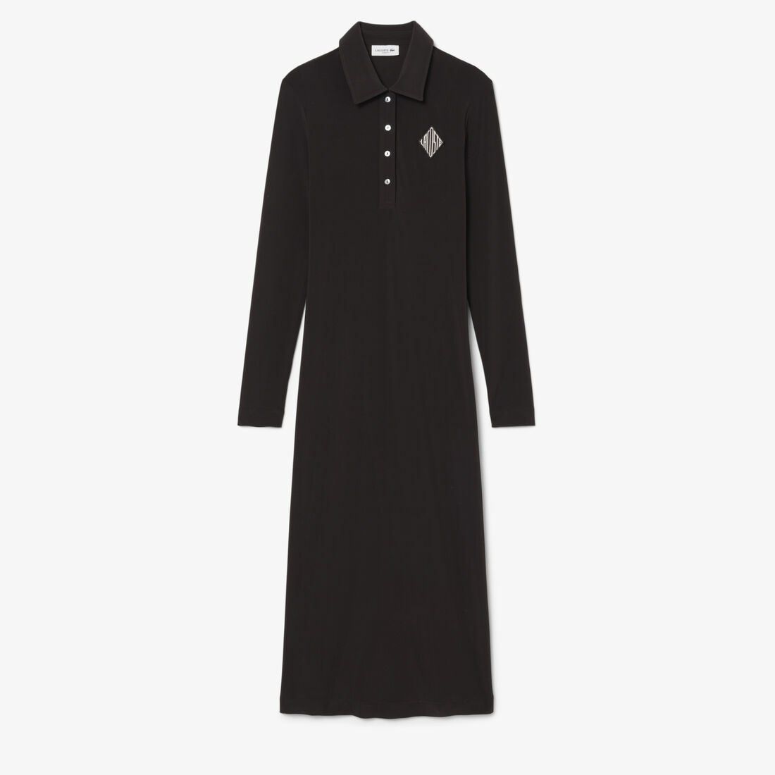 فستان بولو ضيق مزين بشعار الماركة Embroidered Badge Slim Fit Polo Dress - EF9784-00-3LA