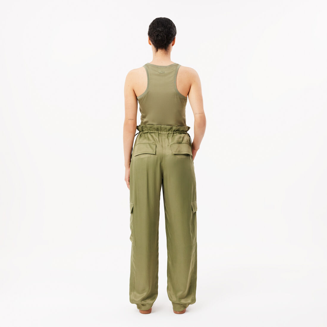 Oversized Satin Cargo Pants Oversized Satin Cargo Pants - HF4002-00-BMY
