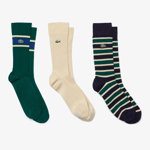 Men’s Heritage Ribbed Cotton Sock Three-pack