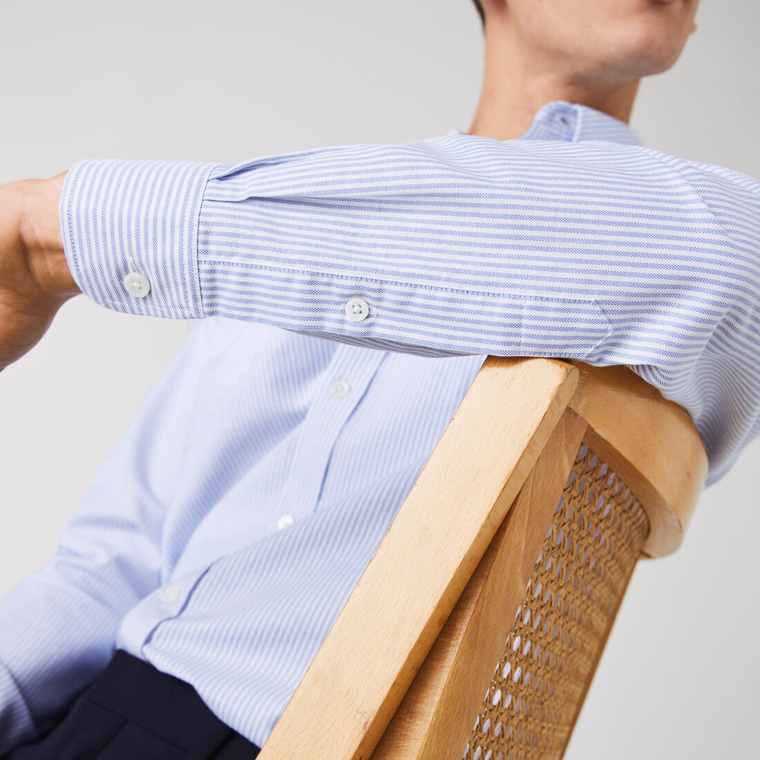 Men's Regular Fit Striped Oxford Cotton Shirt Men's Regular Fit Striped Oxford Cotton Shirt