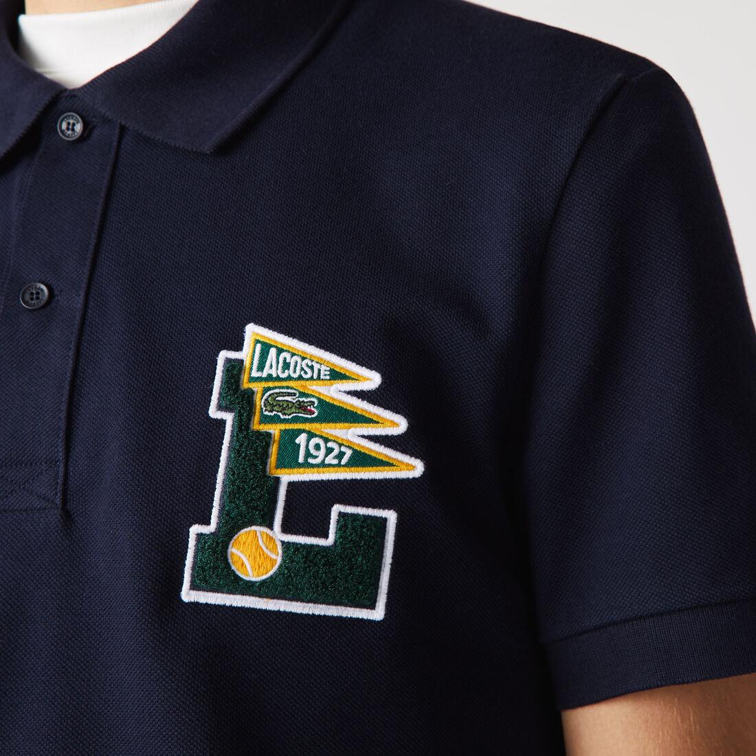 Men’s Lacoste Regular Fit L Badge Cotton Piqué Polo Men’s Lacoste Regular Fit L Badge Cotton Piqué Polo