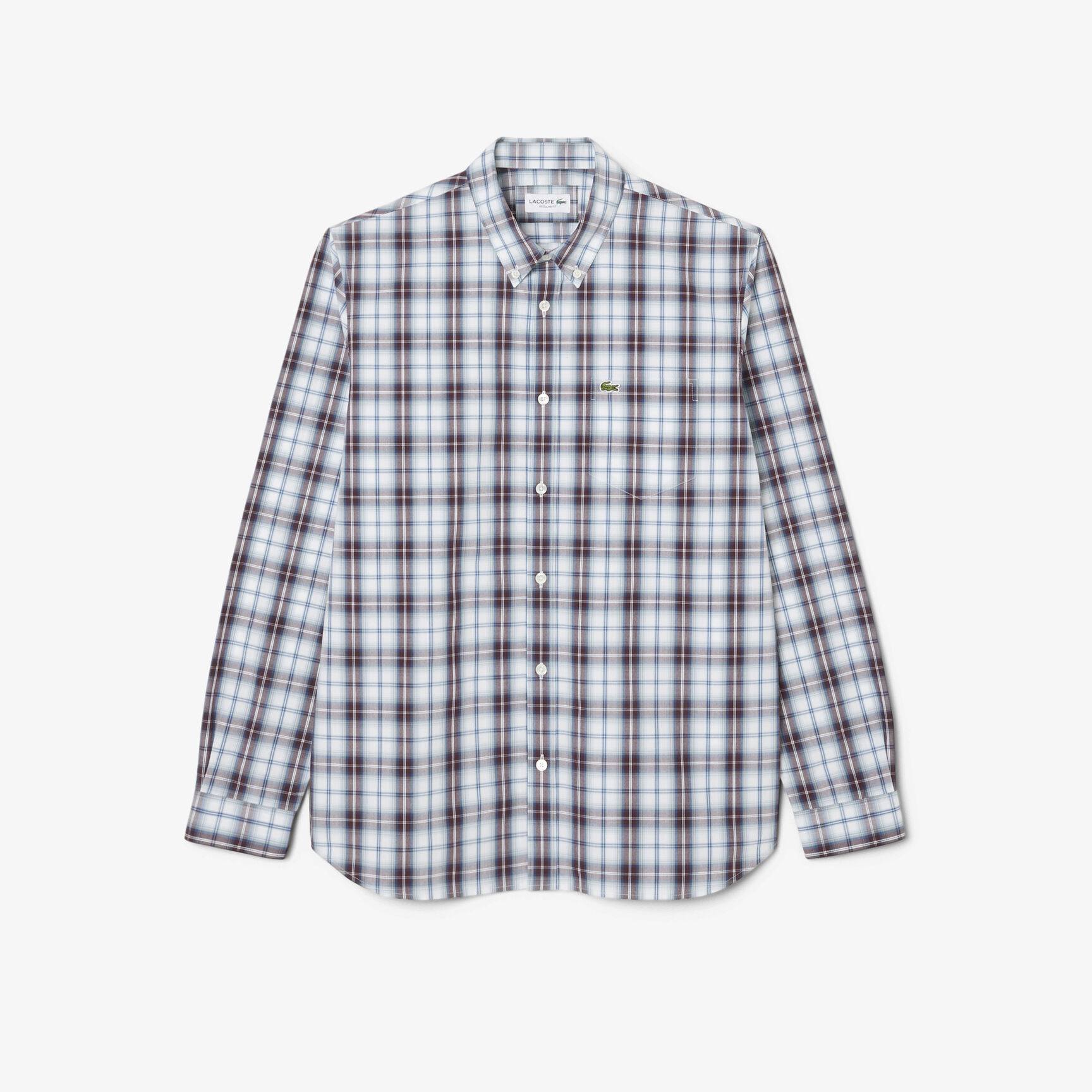 Regular Fit Poplin Plaid Shirt - CH5085-00-6AX
