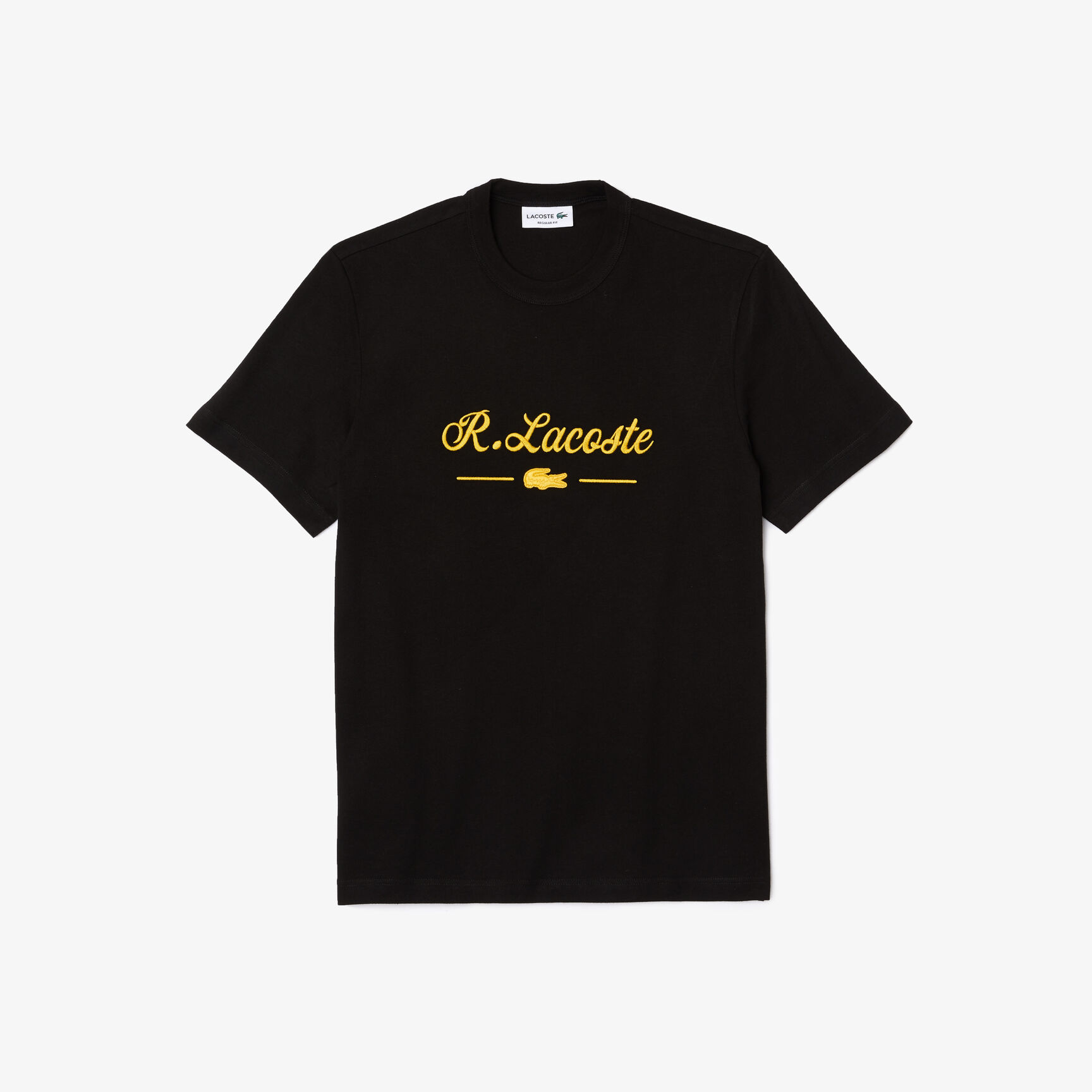 Men's Crew Neck Signature Embroidery Cotton T-shirt Men's Crew Neck Signature Embroidery Cotton T-shirt