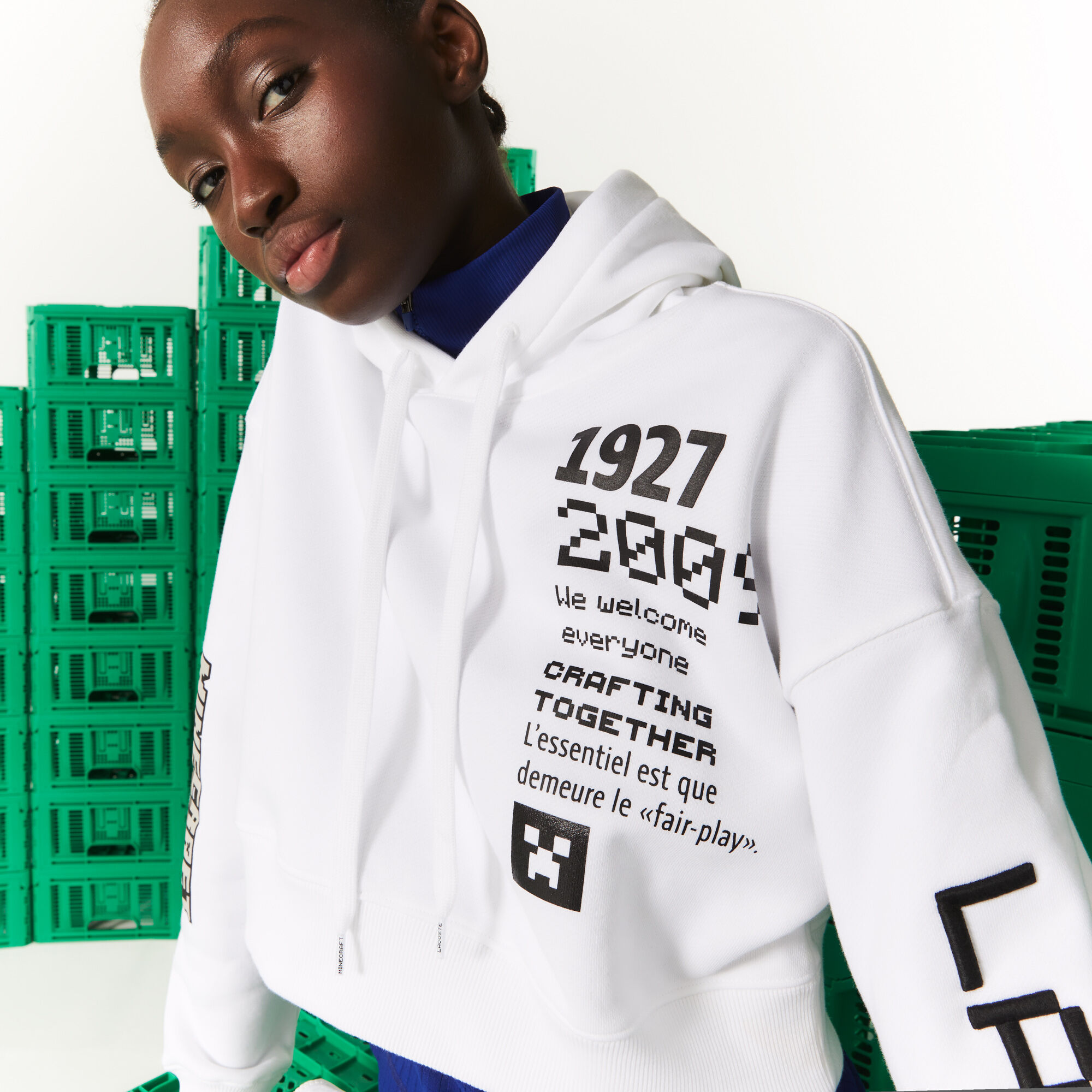 Women's Lacoste L!VE Collab Minecraft 