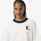 lacoste oversized embroidery detail jersey t shirt