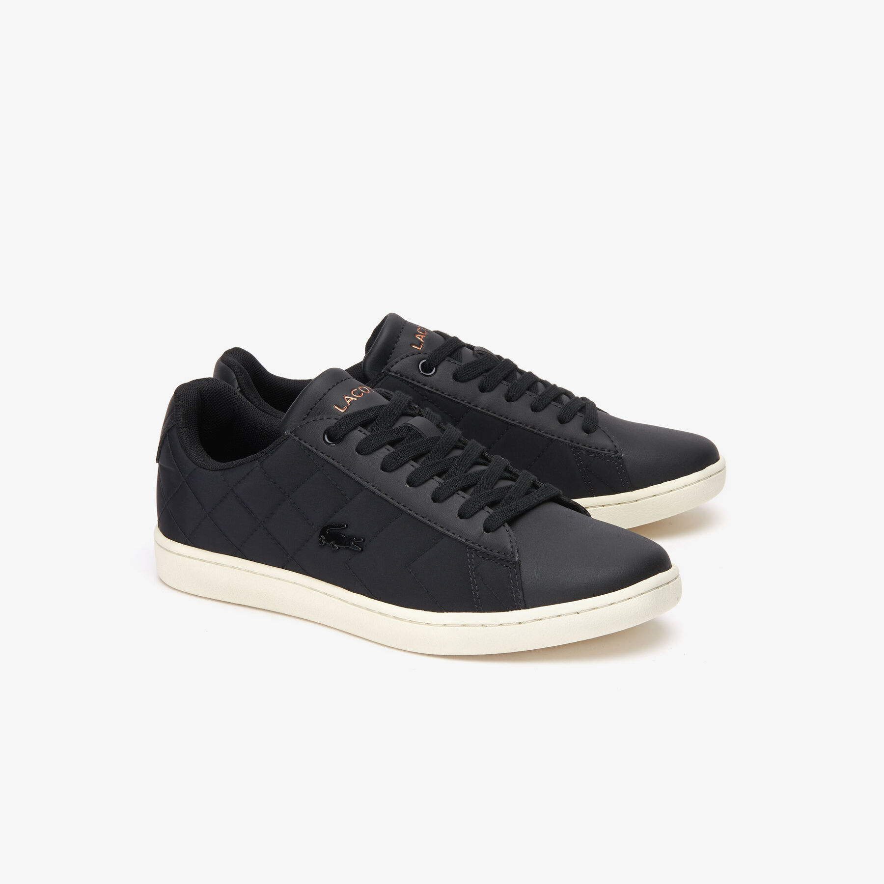 lacoste women s carnaby evo textile trainers