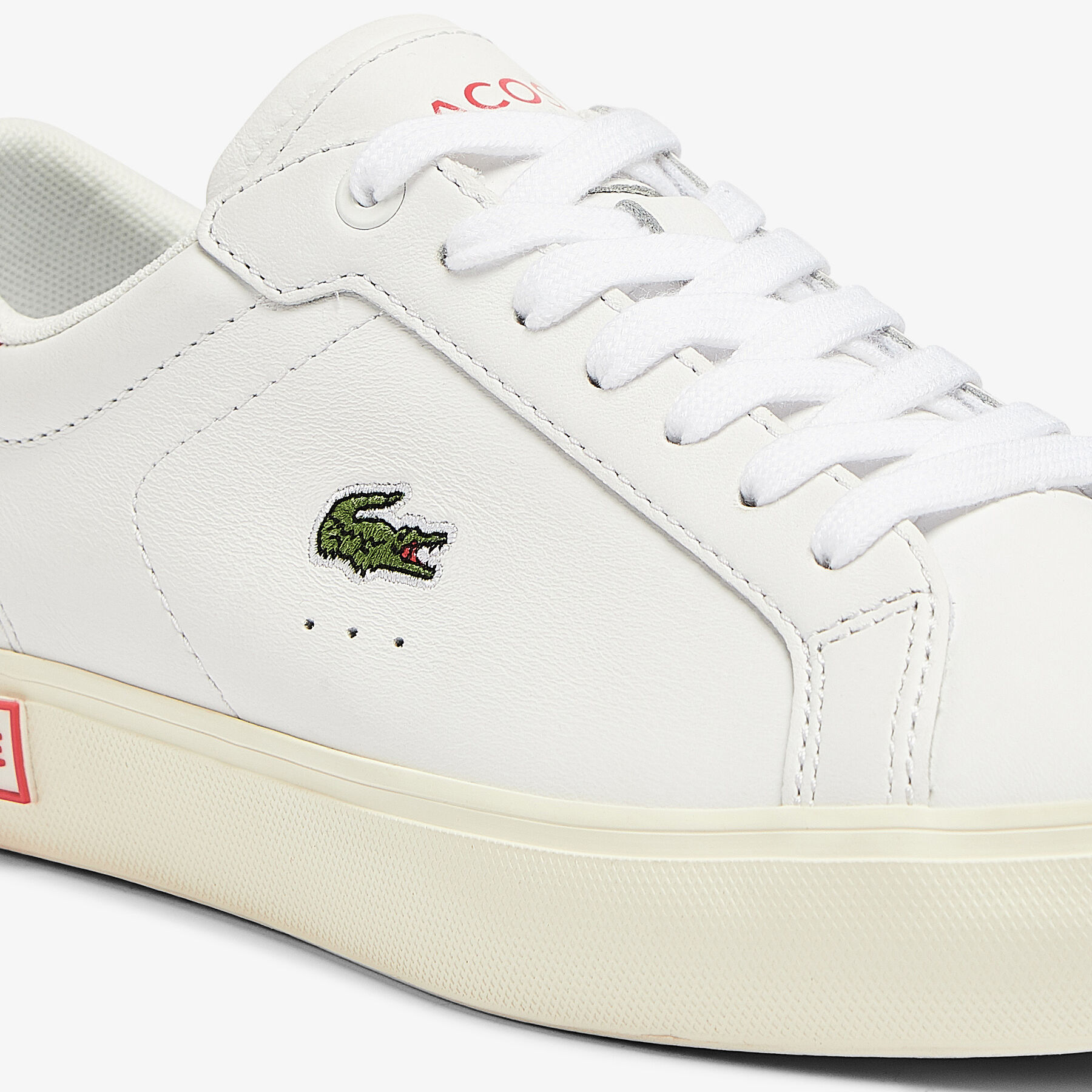 Women's Powercourt Leather Popped Heal Trainers