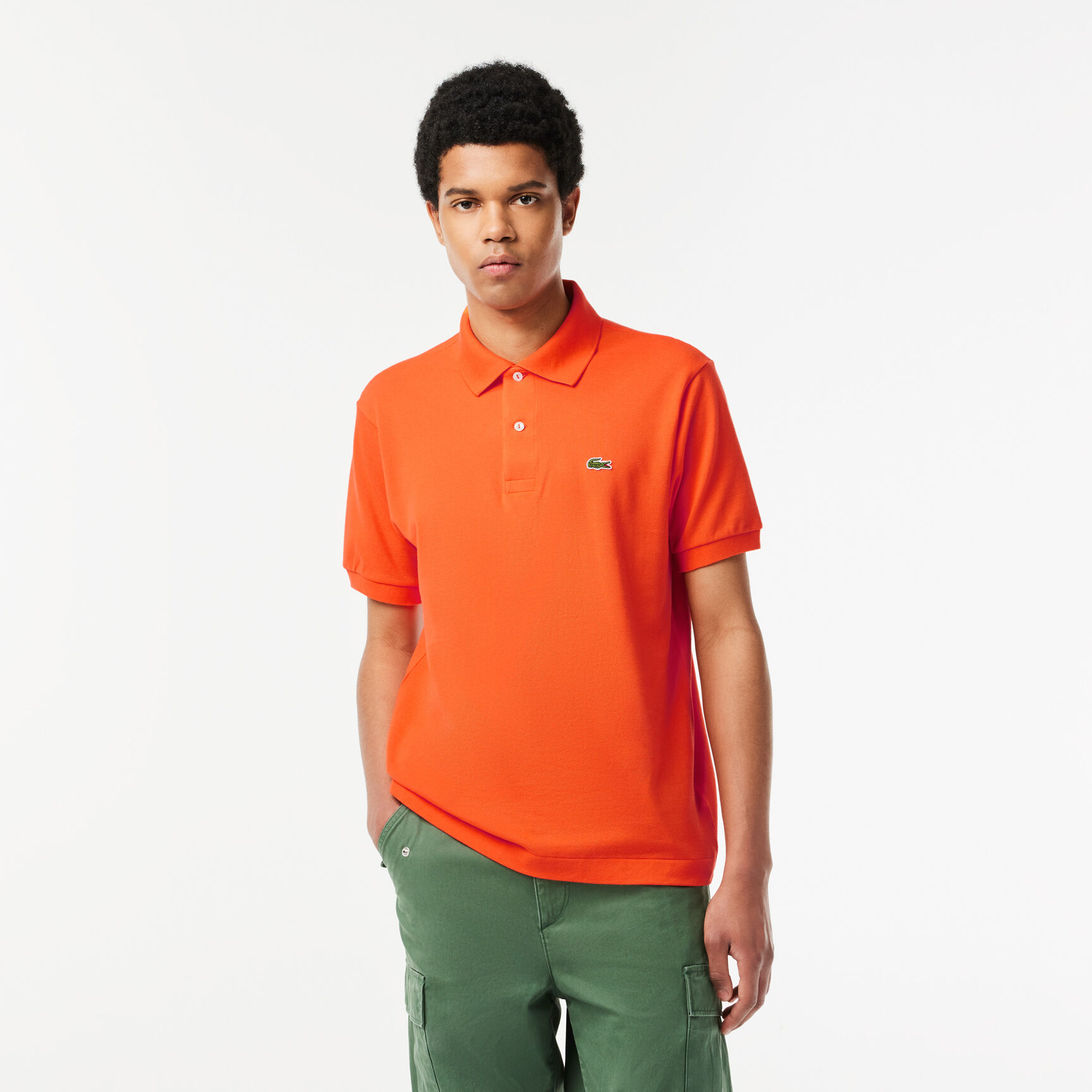 قميص بولو كلاسيكي L.12.12 أصلي Original L.12.12 petit Pique cotton Polo Shirt - L1212-00-SJI