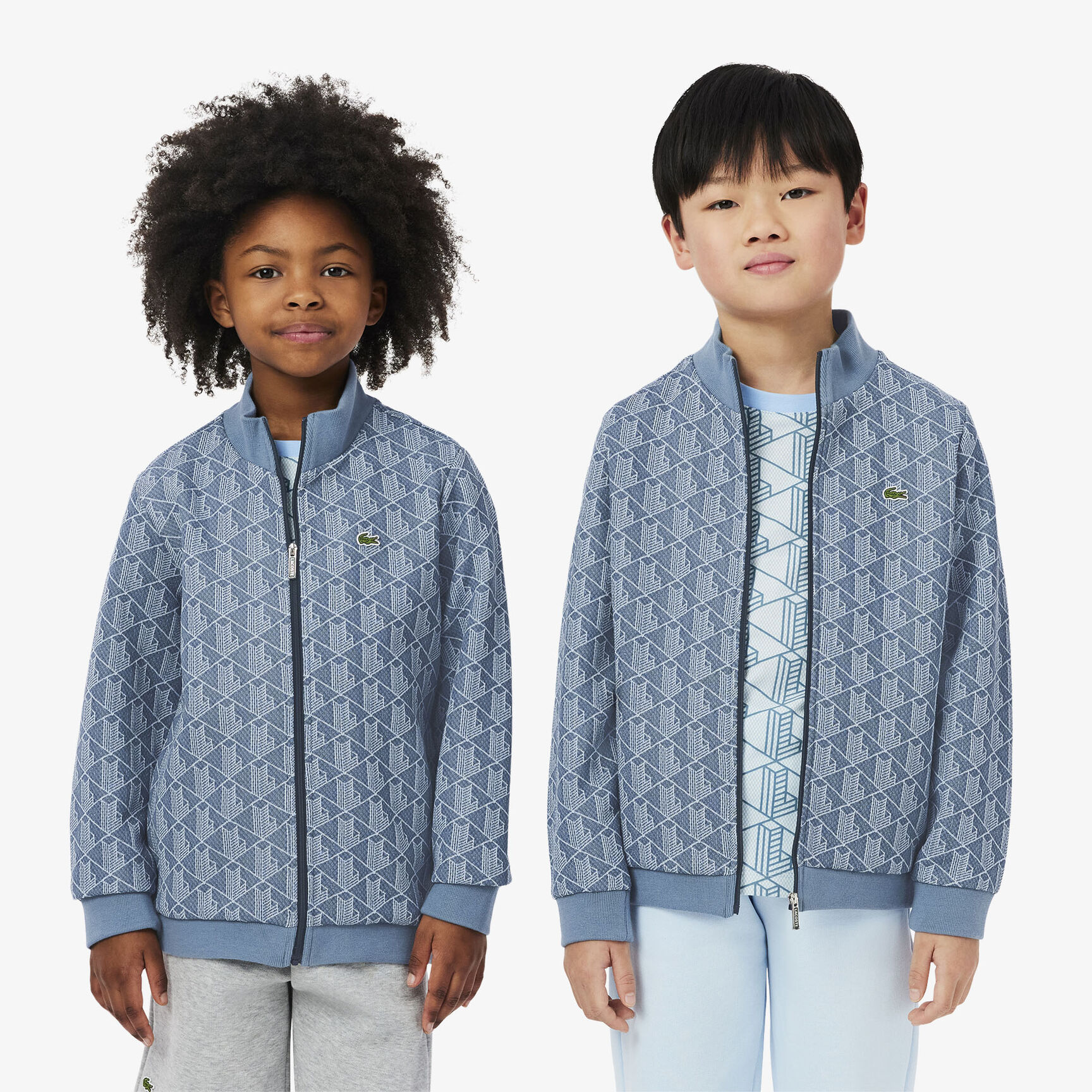 High Neck Zip-Up Paris Monogram Sweatshirt - SJ1233-00-HGI