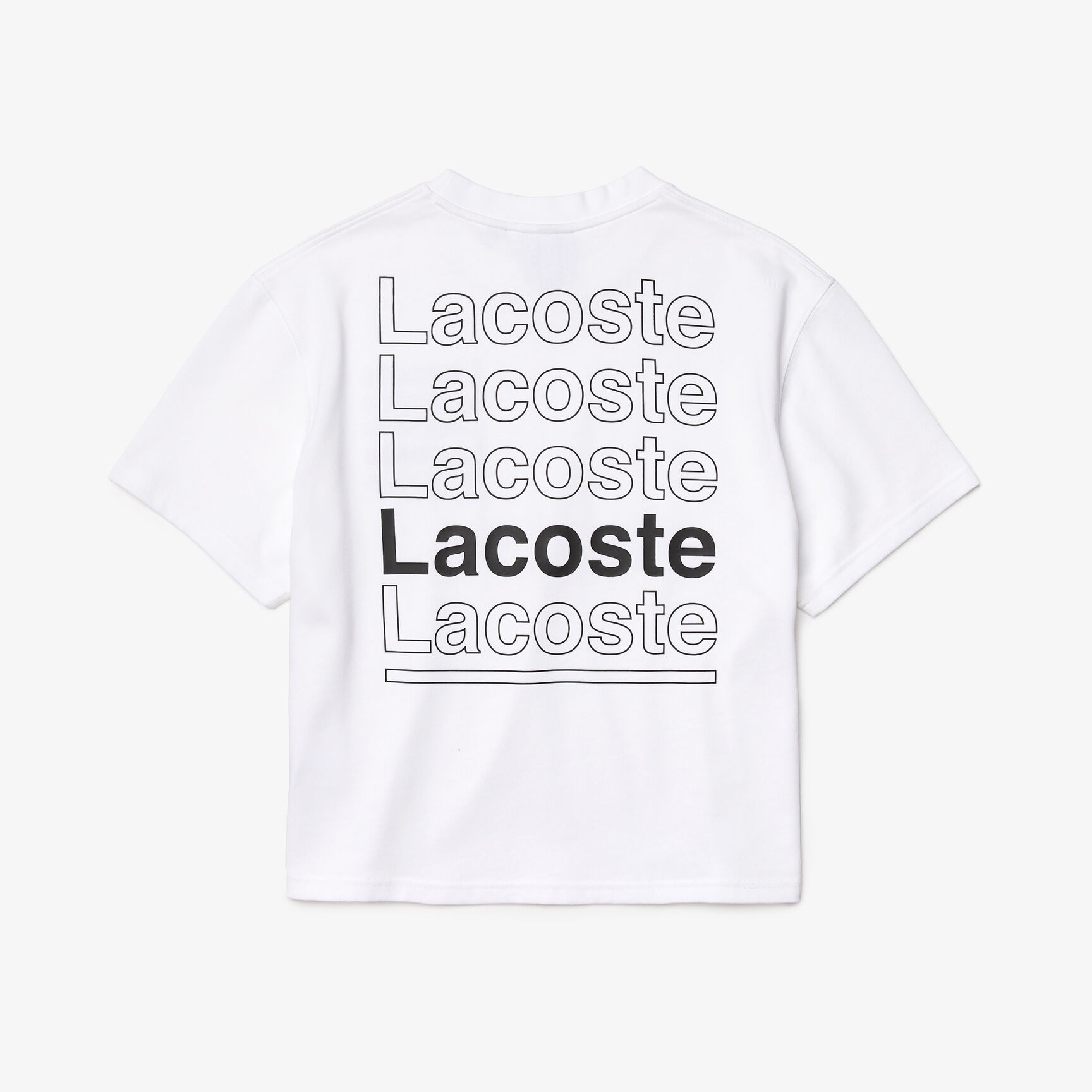 Women’s Lacoste L!VE Crew Neck Loose Print Cotton T-shirt Women’s Lacoste L!VE Crew Neck Loose Print Cotton T-shirt