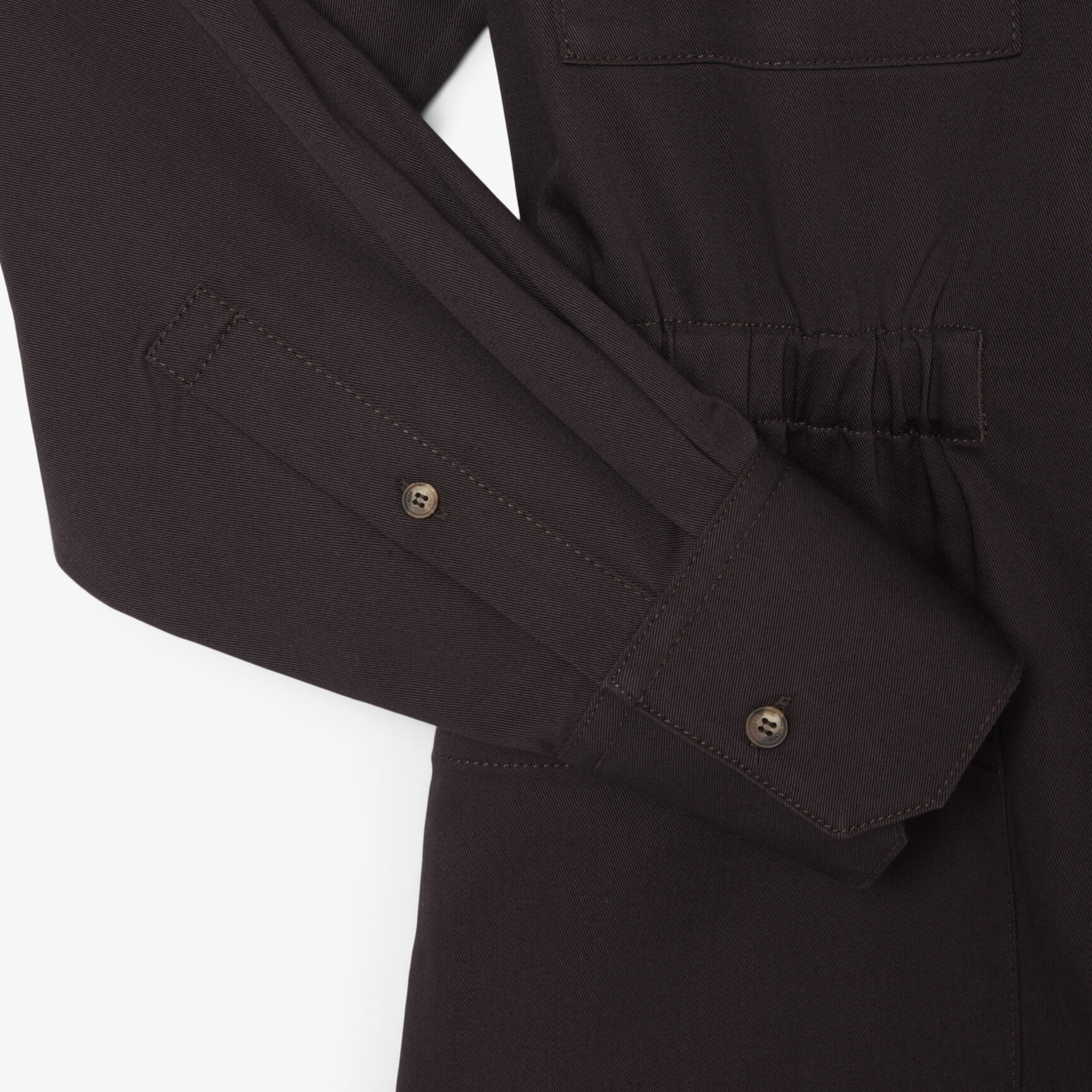 Polo Collar Stretch Gabardine Playsuit - EF0557-00-3LA