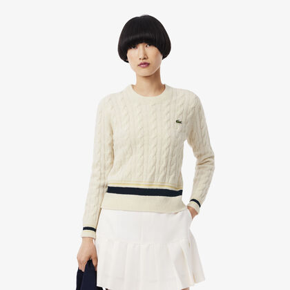 Cable Knit Wool Sweater