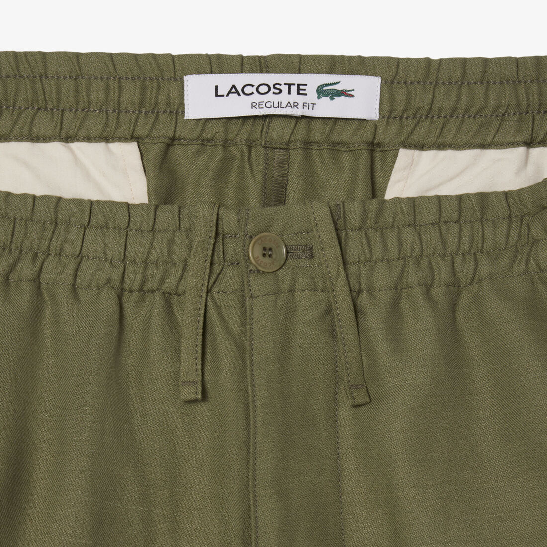 بنطال من الكتان ذو قصة عادية Regular Fit Linen Twill Pants - XH9104-00-BMY