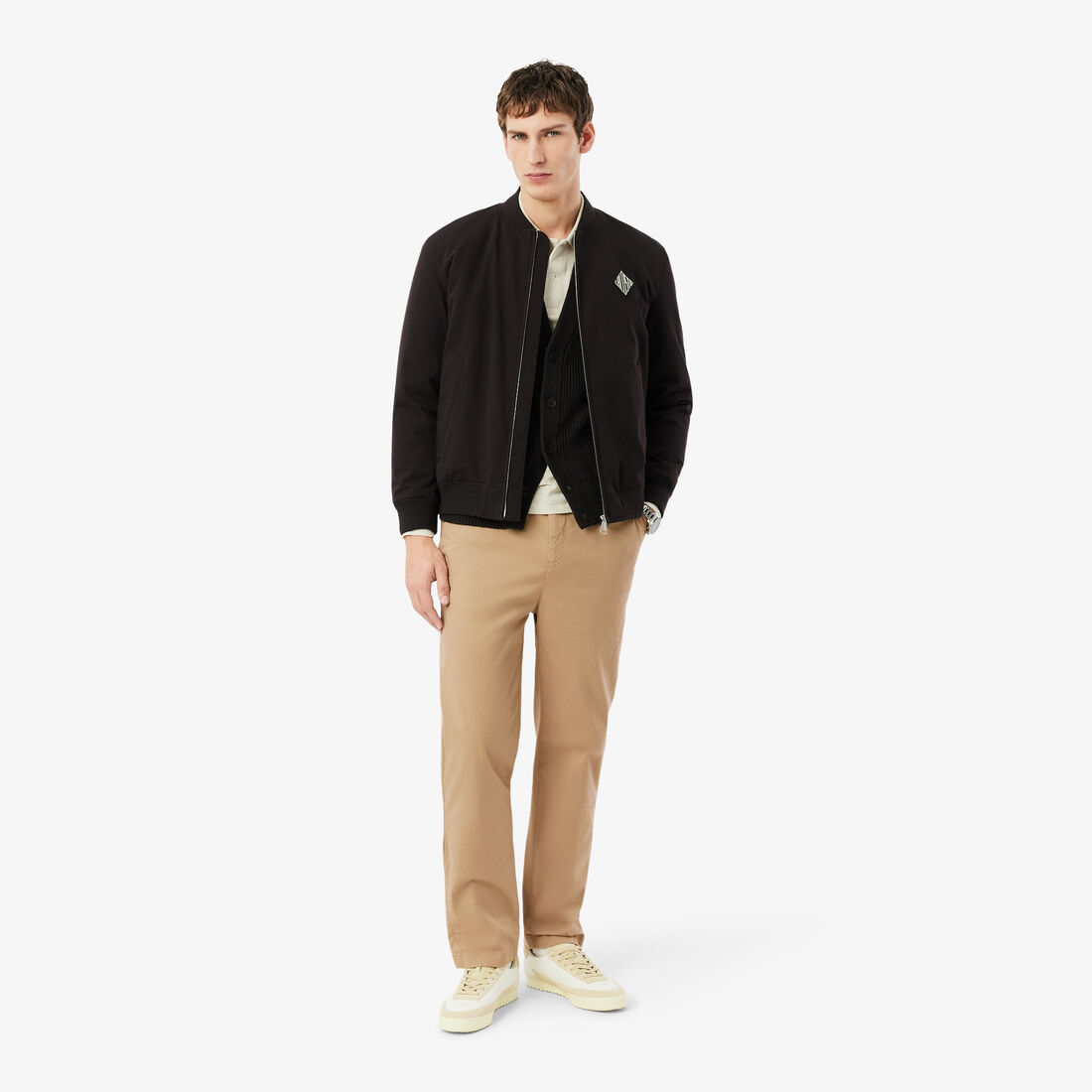 بنطلون تشينو من قطن التويل بقصة عادية Regular Fit Cotton Twill Chino Pants - HH1982-00-02S
