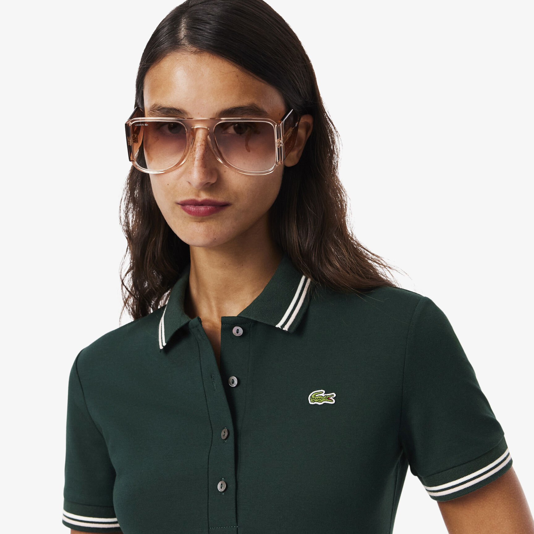 Stretch Polo Collar Skater Dress - EF5288-00-AIG