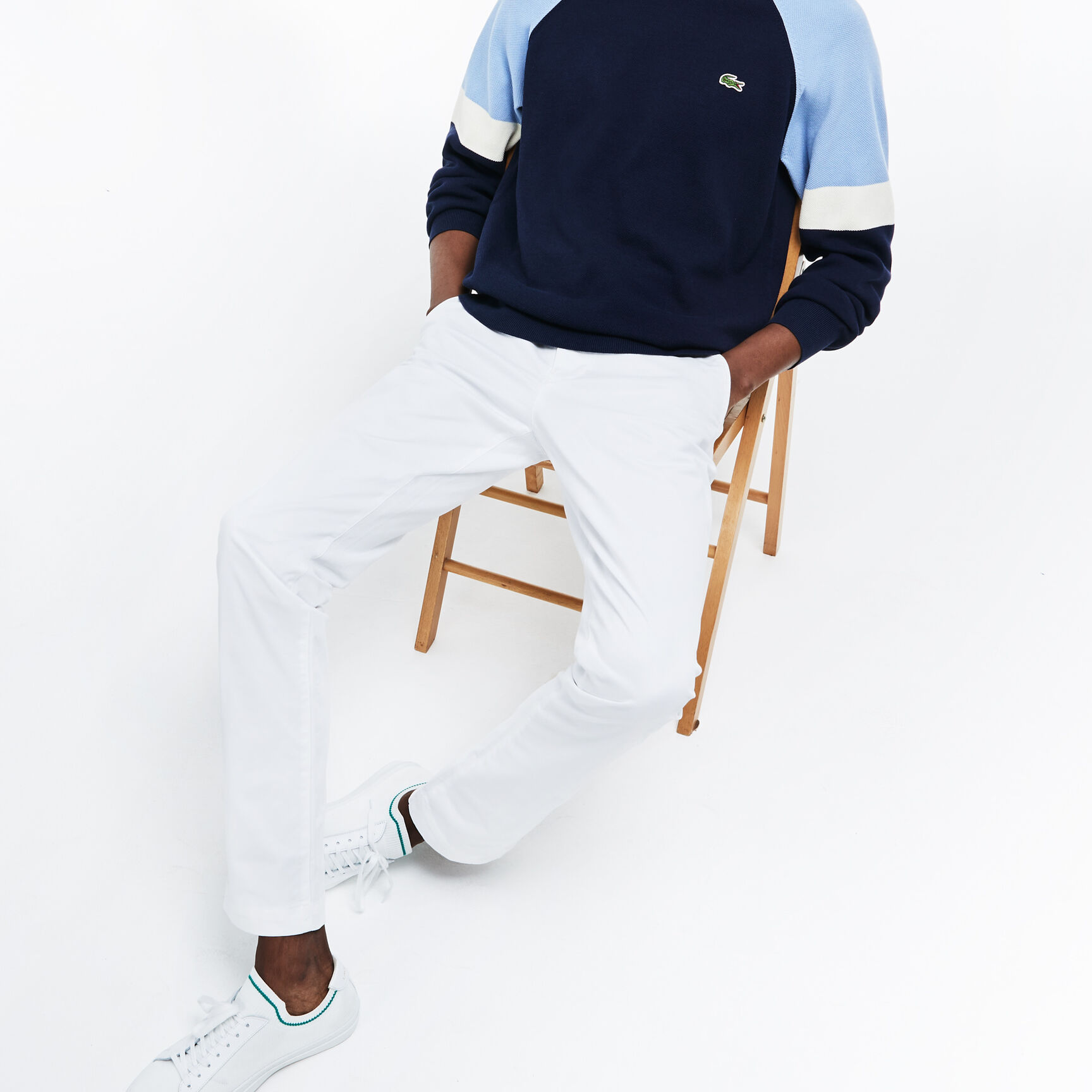 بنطال التشينو من الجبردين المرن بقصة ضيقة للرجال