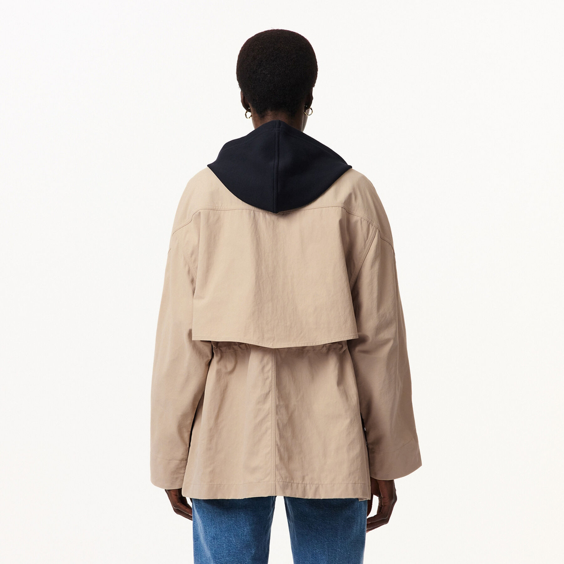 Mid Length Water-Repellent Oversized Parka lacoste mid length water repellent oversized parka