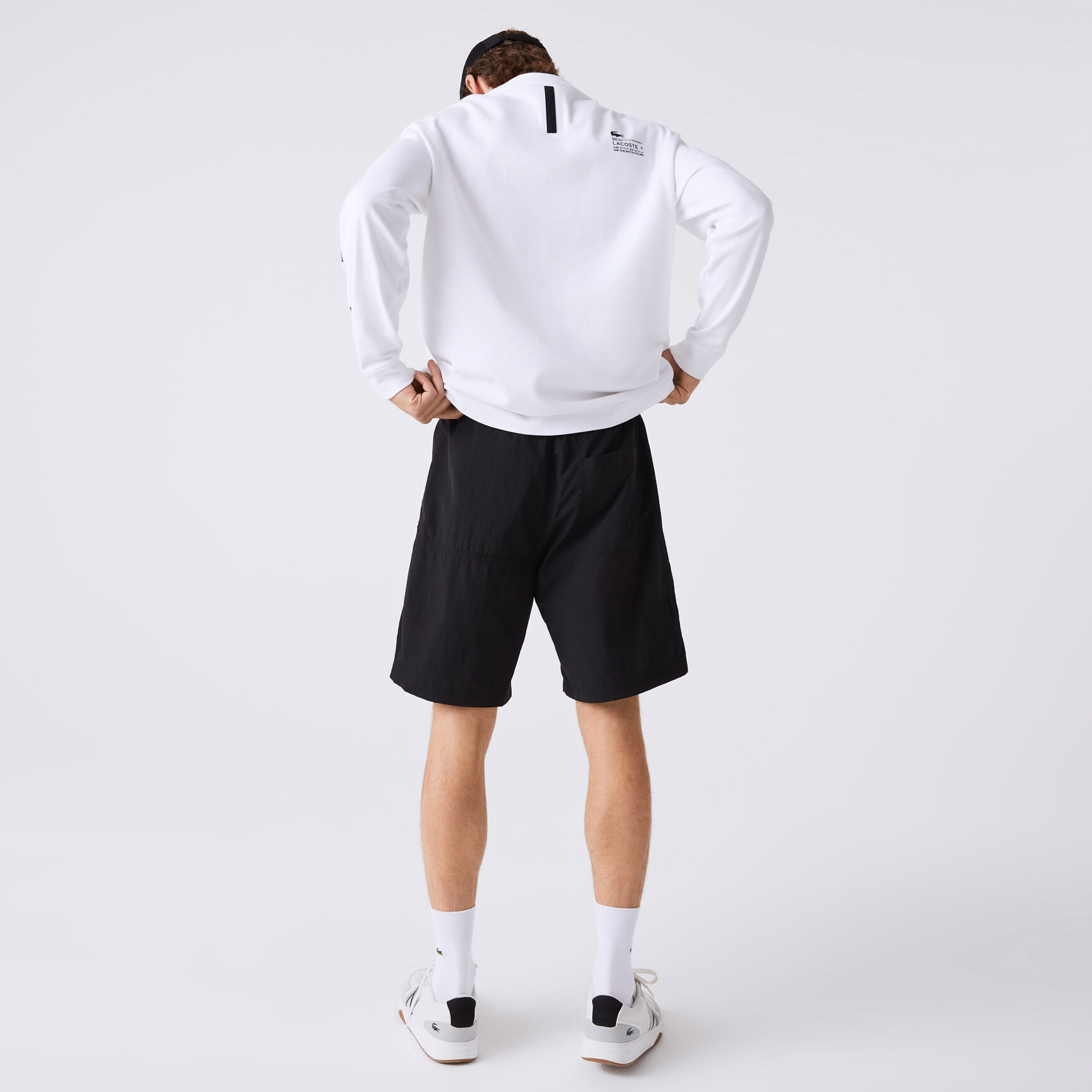 Men's Lacoste Color-block Patchwork Effect Shorts Men's Lacoste Color-block Patchwork Effect Shorts