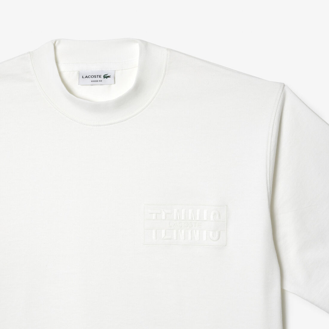 طقم تي شيرت قطن برقبة مستديرة للرجال، 3 قطع Embroidered Loose Fit Cotton T-shirt - TH2504-00-70V