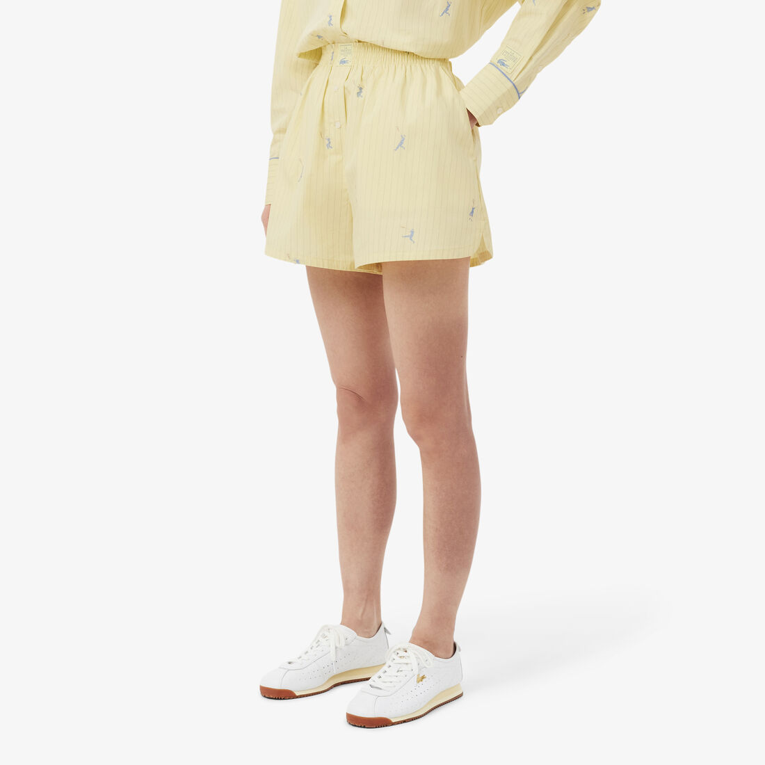 شورت بوكسر جاكار من قطن بوبلين Cotton Poplin Jacquard Boxer Shorts? ? - FF1034-00-2IA