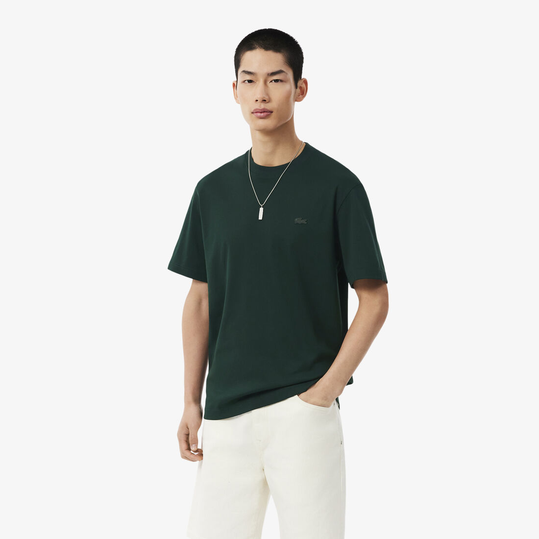 Embroidered Signature T-shirt lacoste embroidered signature t shirt
