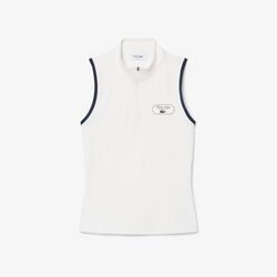 lacoste ultra dry badge accent tennis heritage tank top