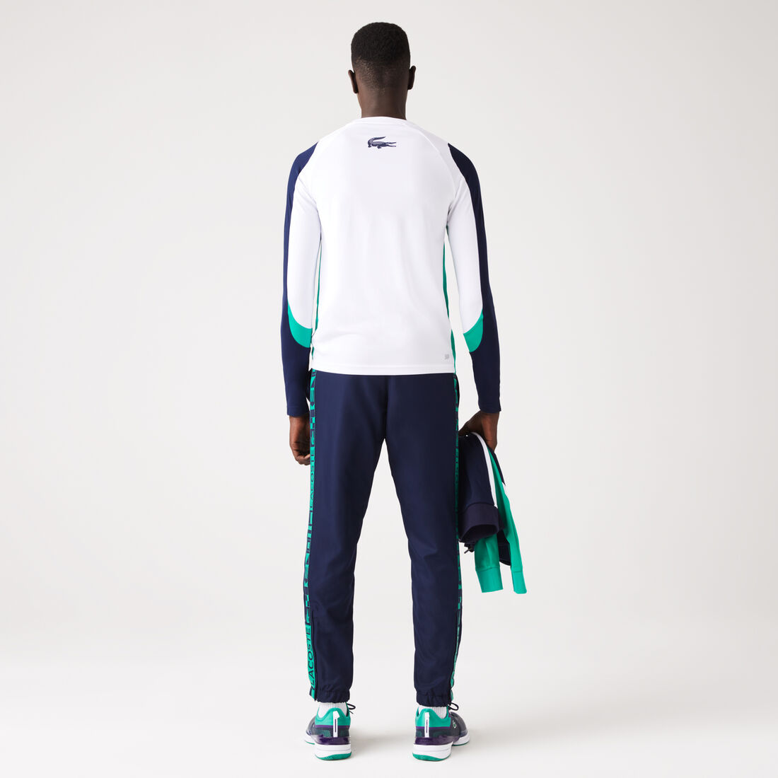 بنطال رياضي تنس بطبعات جانبية للرجال مجموعة Lacoste SPORT بنطال رياضي تنس بطبعات جانبية للرجال مجموعة Lacoste SPORT