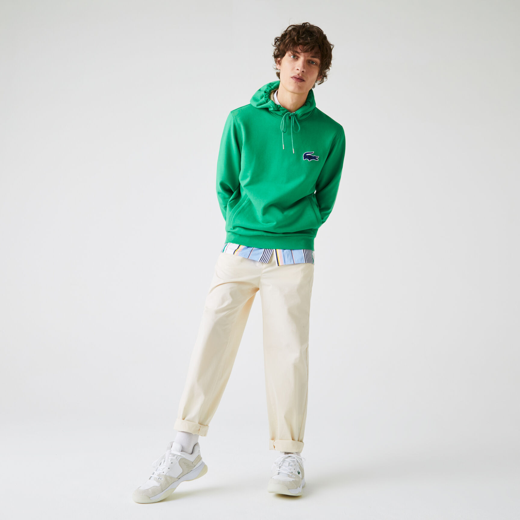 بنطال تشينو خفيف للرجال من البوبلين المرن بنطال تشينو خفيف للرجال من البوبلين المرن