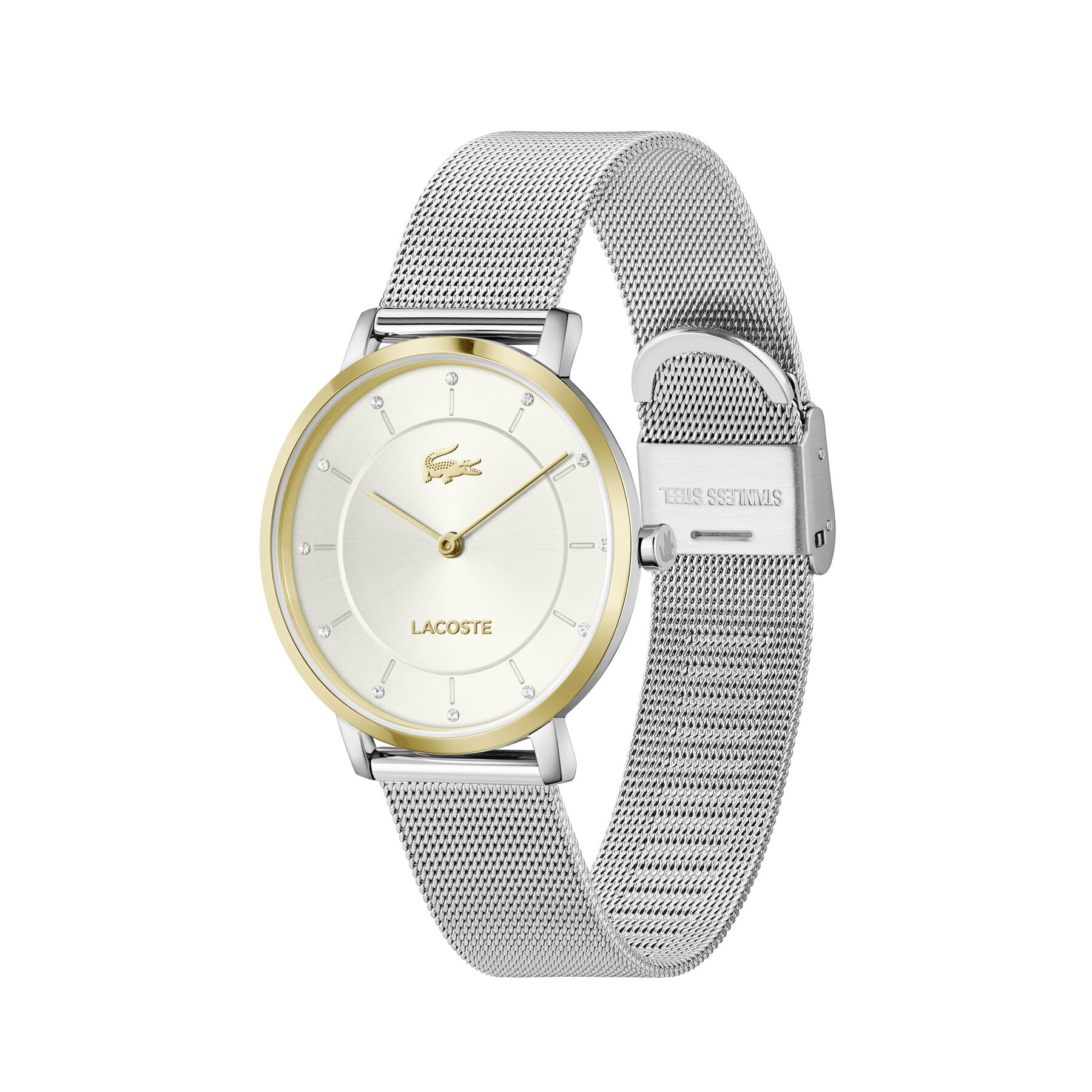 Lacoste Crocorigin Women's Silver Dial Watch WATCH - 2001472-SIL