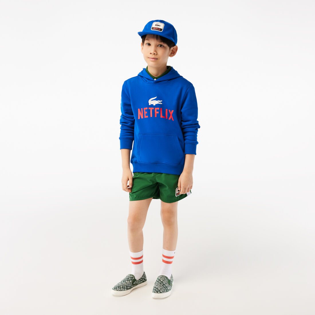 كاب قطن عضوي للأطفال مجموعة Lacoste x Netflix كاب قطن عضوي للأطفال مجموعة Lacoste x Netflix