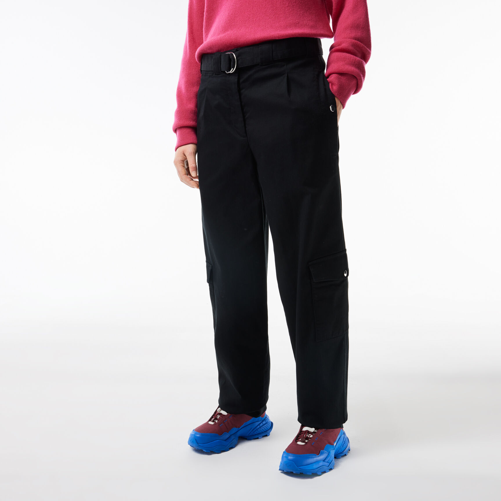 Stretch Cotton Gabardine Cargo Pants - HF0787-00-031