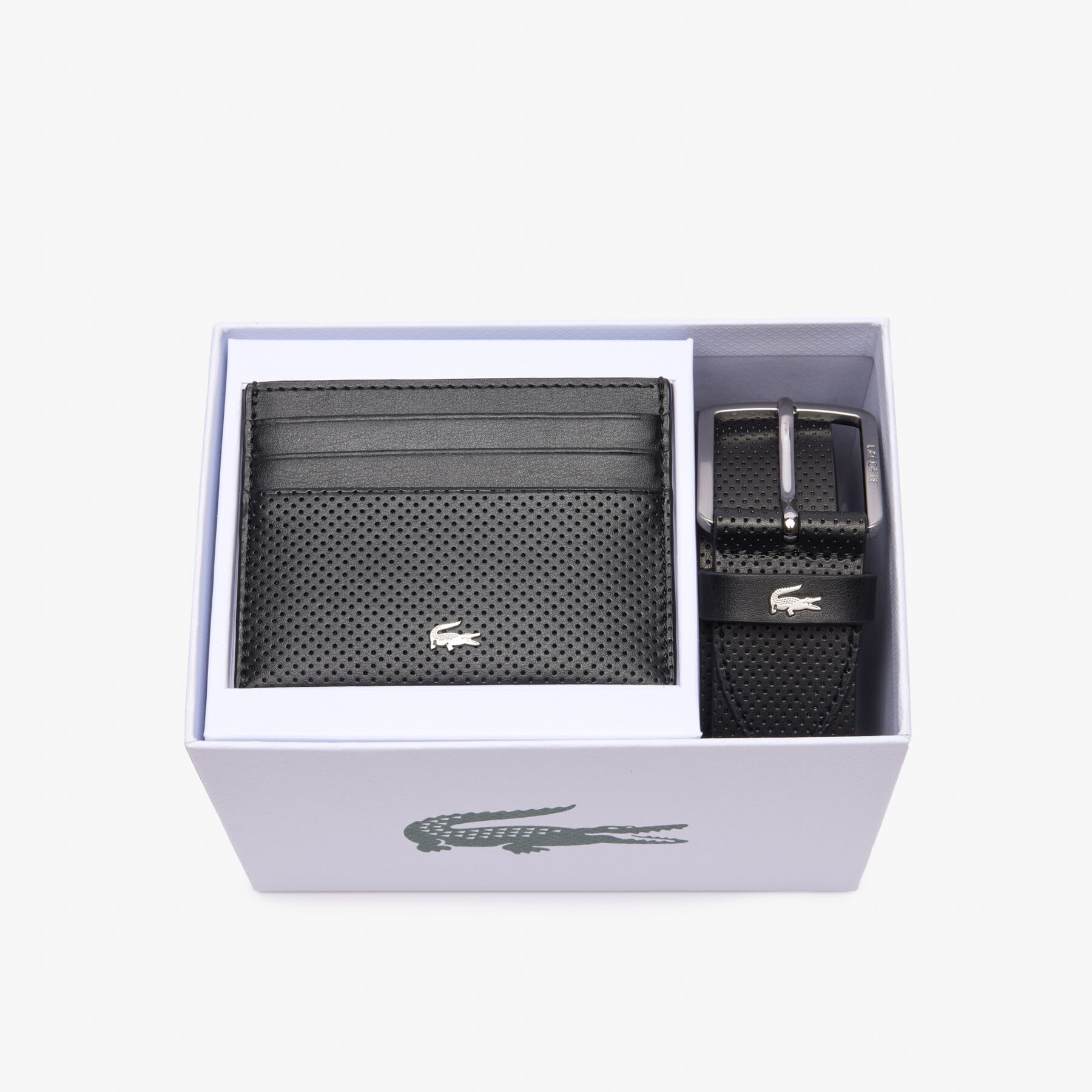 طقم هدايا يتضمن حزامًا جلديًا وحامل بطاقات Leather Belt/Card Holder Gift Set - RC4092-000
