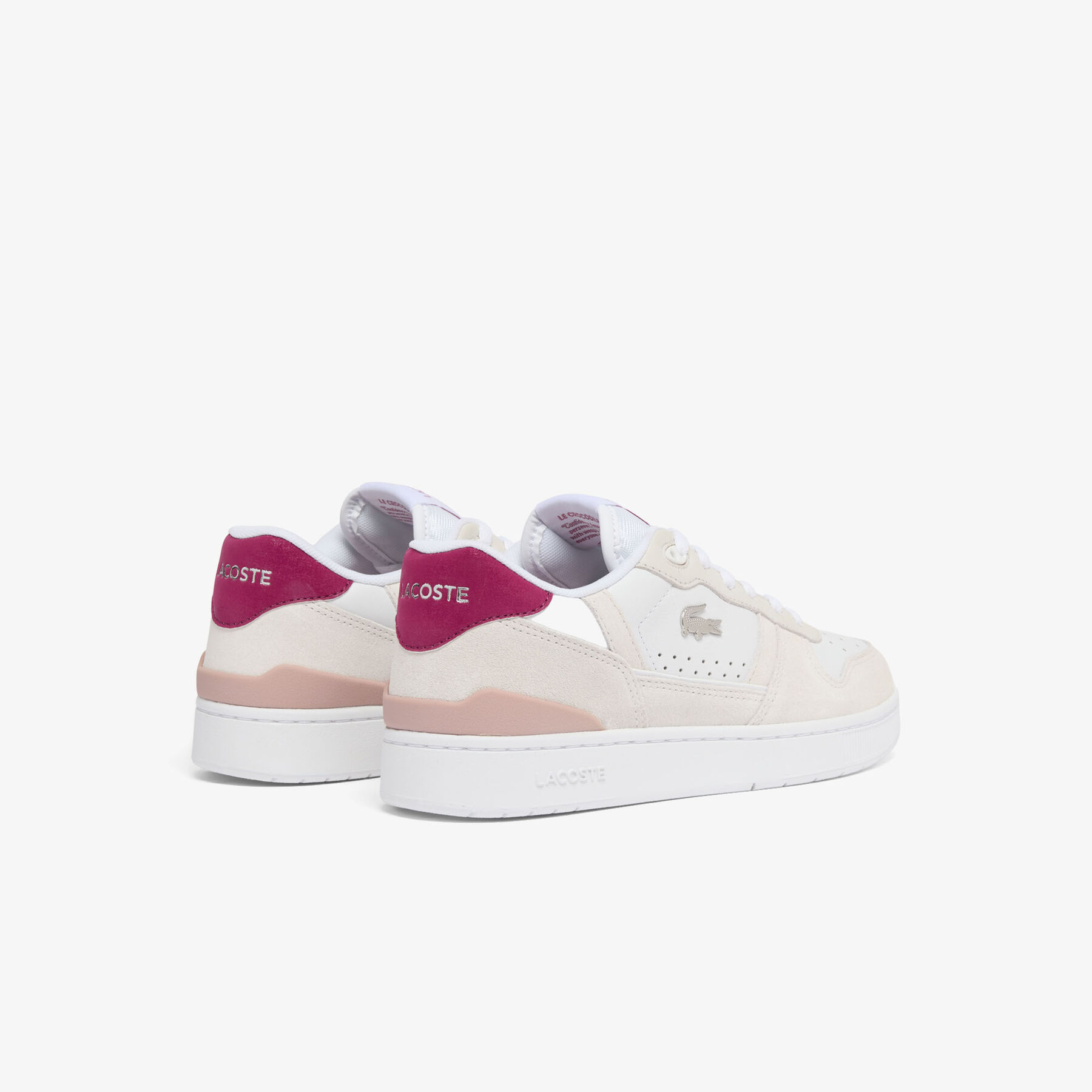 lacoste women s t clip set suede sneakers