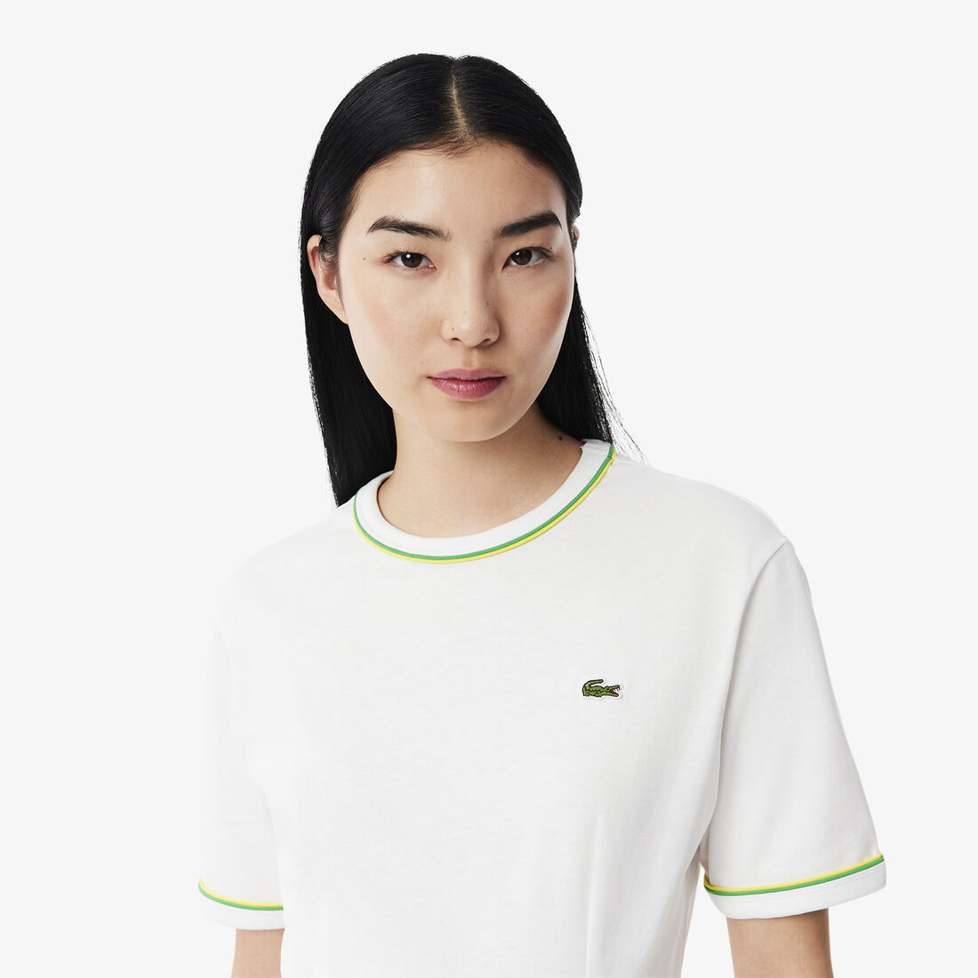 فستان تي شيرت من الجيرسي مع لمسات نهائية Trim Accent Jersey T-shirt Dress - EF9988-00-FWI