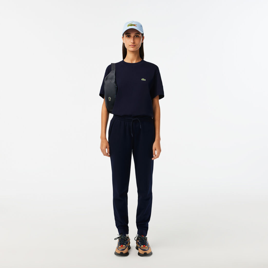 قطعة بيجامة علوية برقبة بلون مغاير Unisex Crew Neck Organic Cotton T-shirt - TH1708-00-166