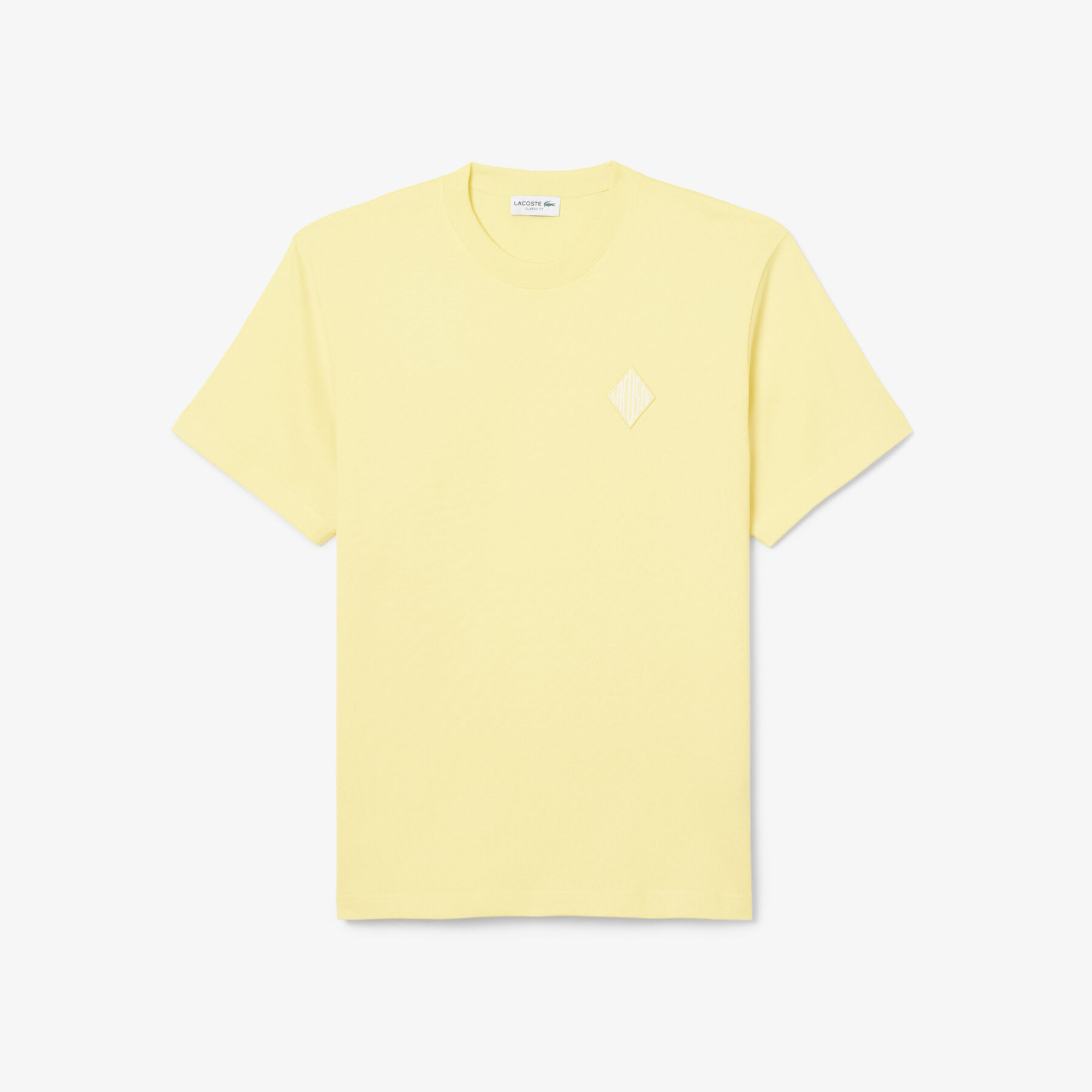 تيشيرت بقصة كلاسيكية مع شعار الماركة بارز Classic Fit Heavy Badge Accent T-shirt - TH0028-00-107
