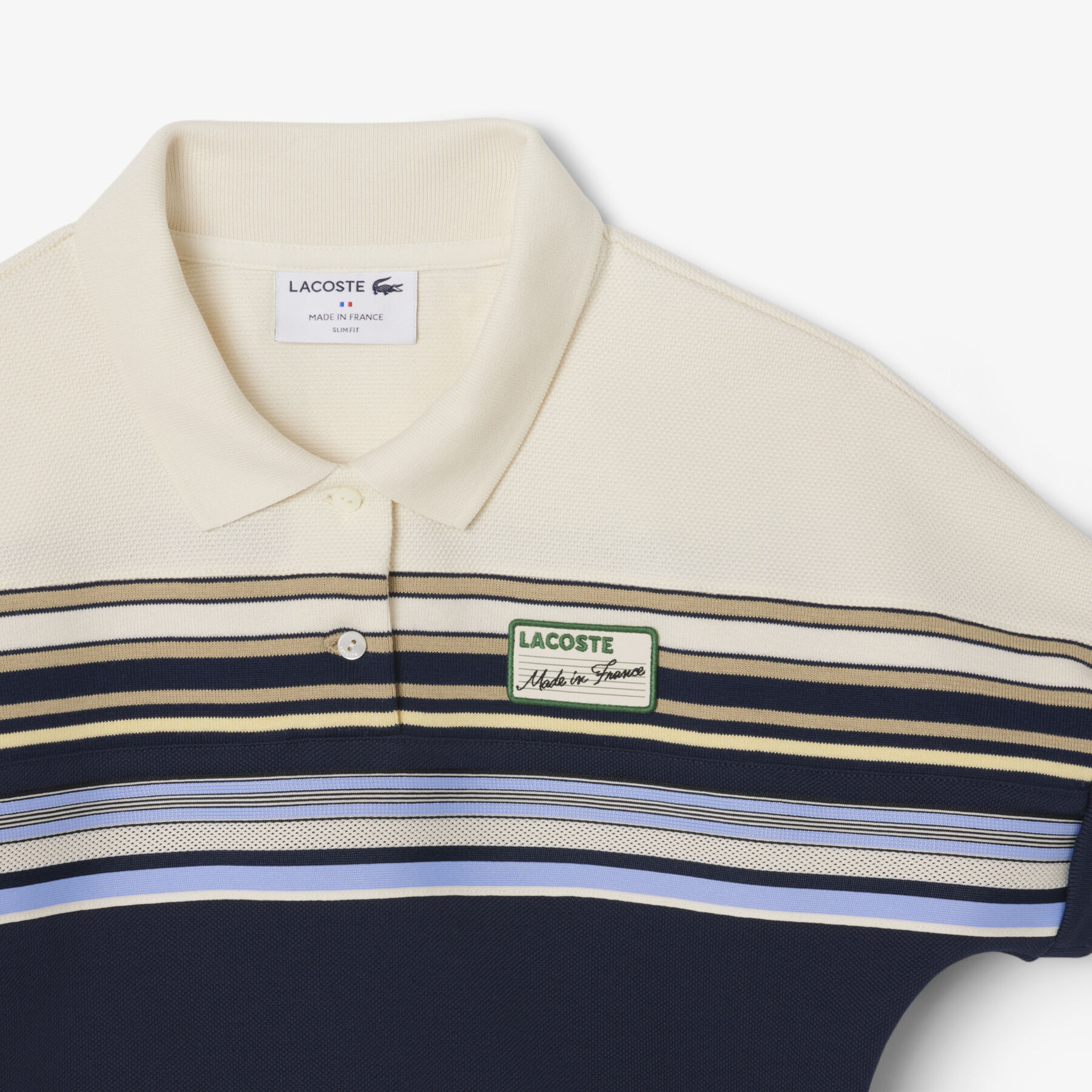 French Made Slim Fit Striped Polo Shirt - PF5291-00-XCH