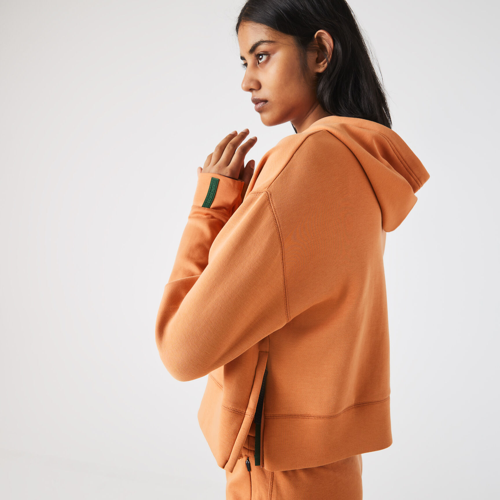 Short Cut Cotton Hoodie