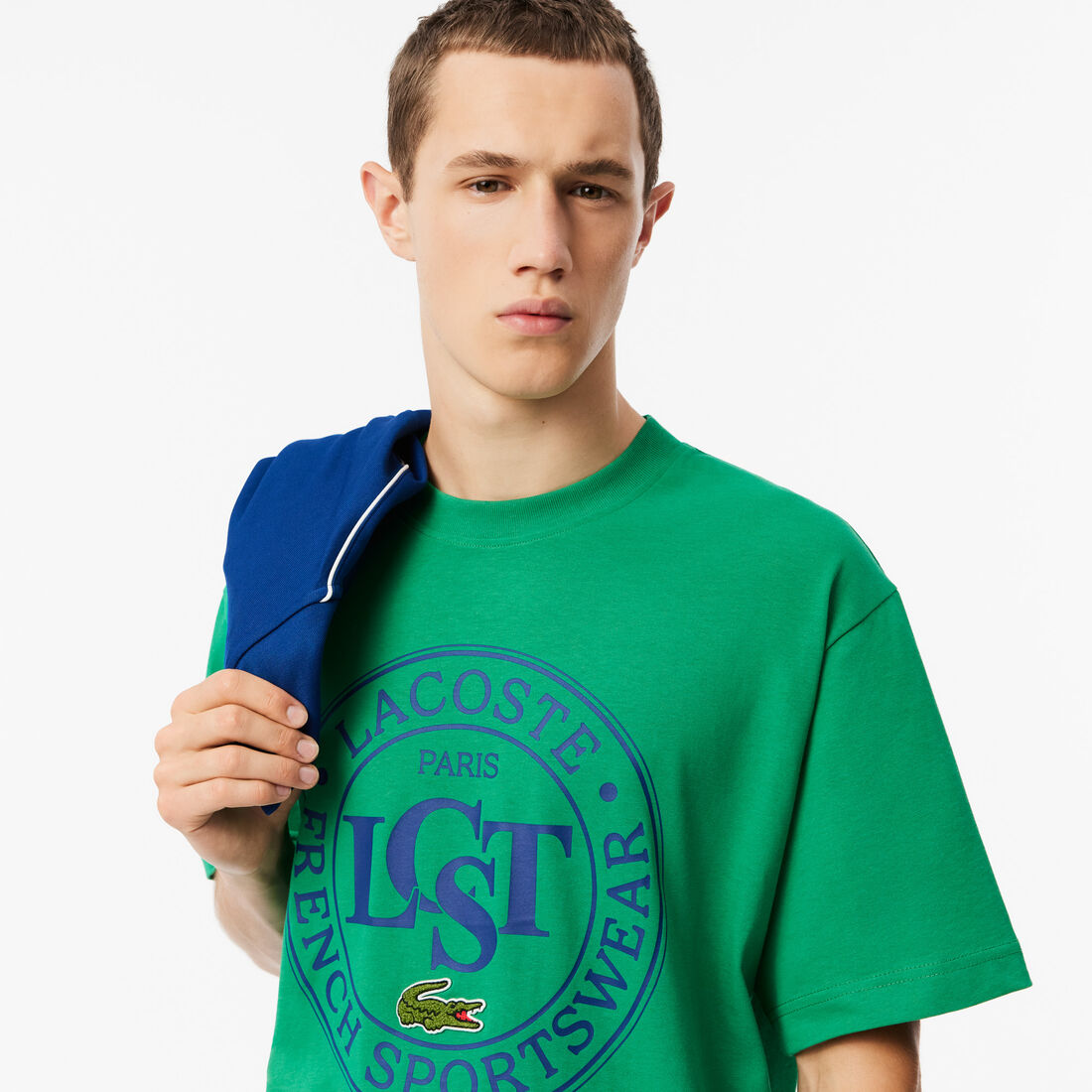 تي شيرت فضفاض من القطن الثقيل المطبوع Loose Fit Jersey Print T-shirt - TH2753-00-LDM