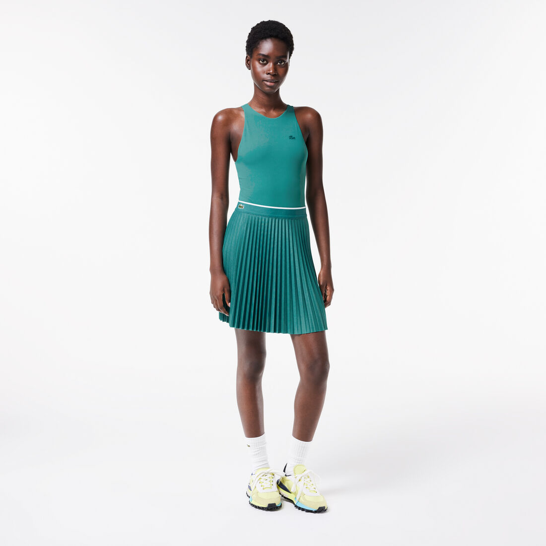 Short Pleated Elastic Waist Skirt - JF2701-00-SI0