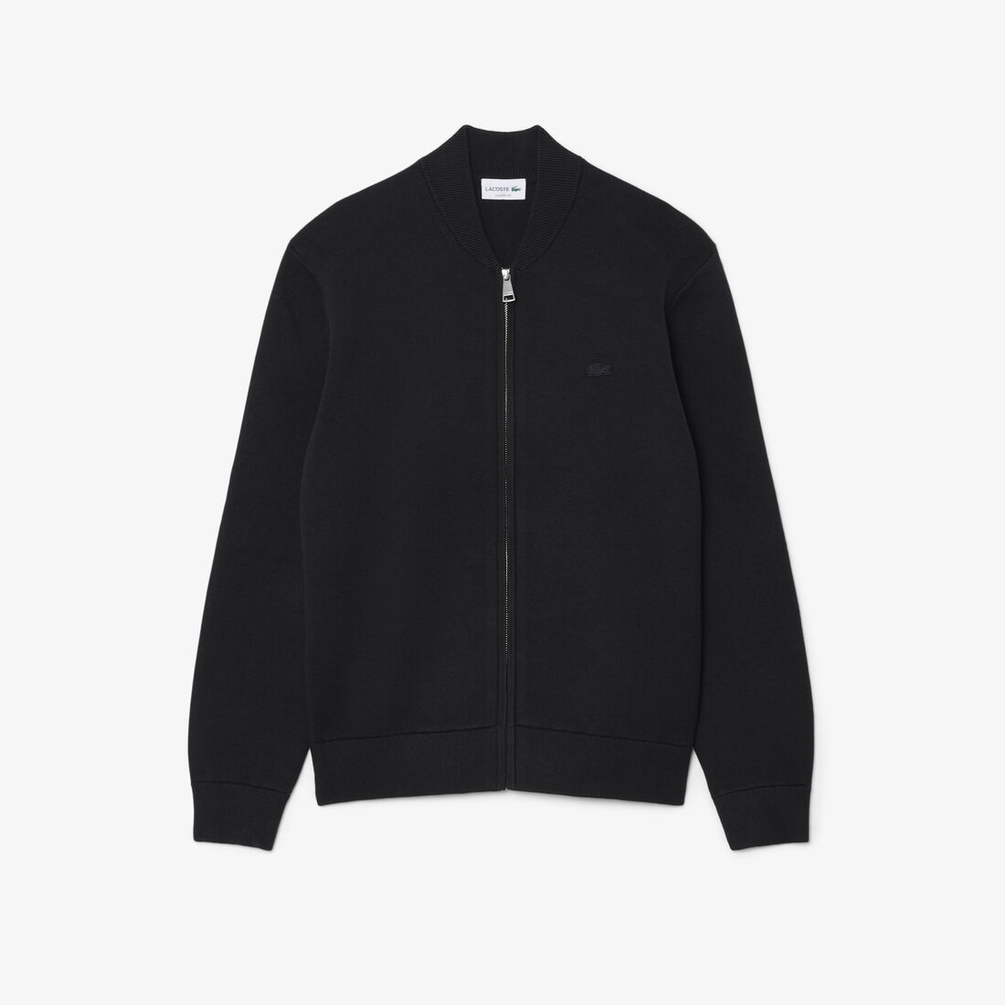 Cotton and Wool Knit Bomber Jacket lacoste cotton and wool knit bomber jacket