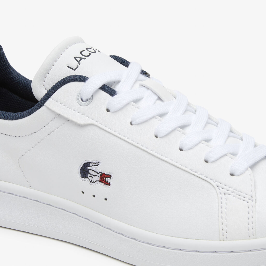 سنيكرز لاكوست كارنابي برو جلد بثلاثة ألوان للنساء Women's Lacoste Carnaby Pro Leather Tricolour Trainers - 45SFA0084-407