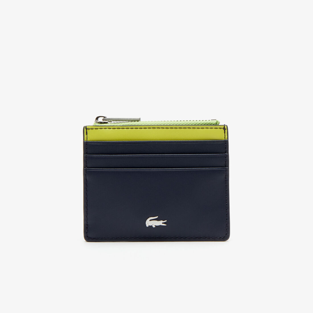 حامل بطاقات بسحاب من الجلد بيكيه من مجموعة Fitzgerald Colourblock للرجال