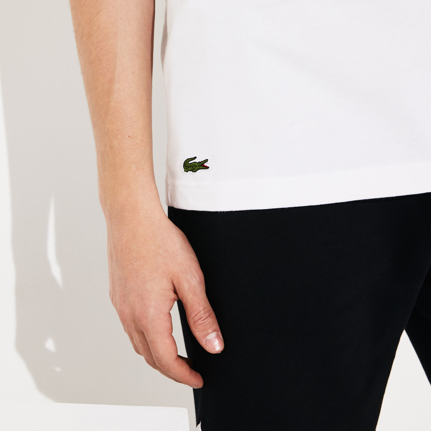 Men's Lacoste SPORT Reflective Crocodile Print Cotton T-shirt Men's Lacoste SPORT Reflective Crocodile Print Cotton T-shirt