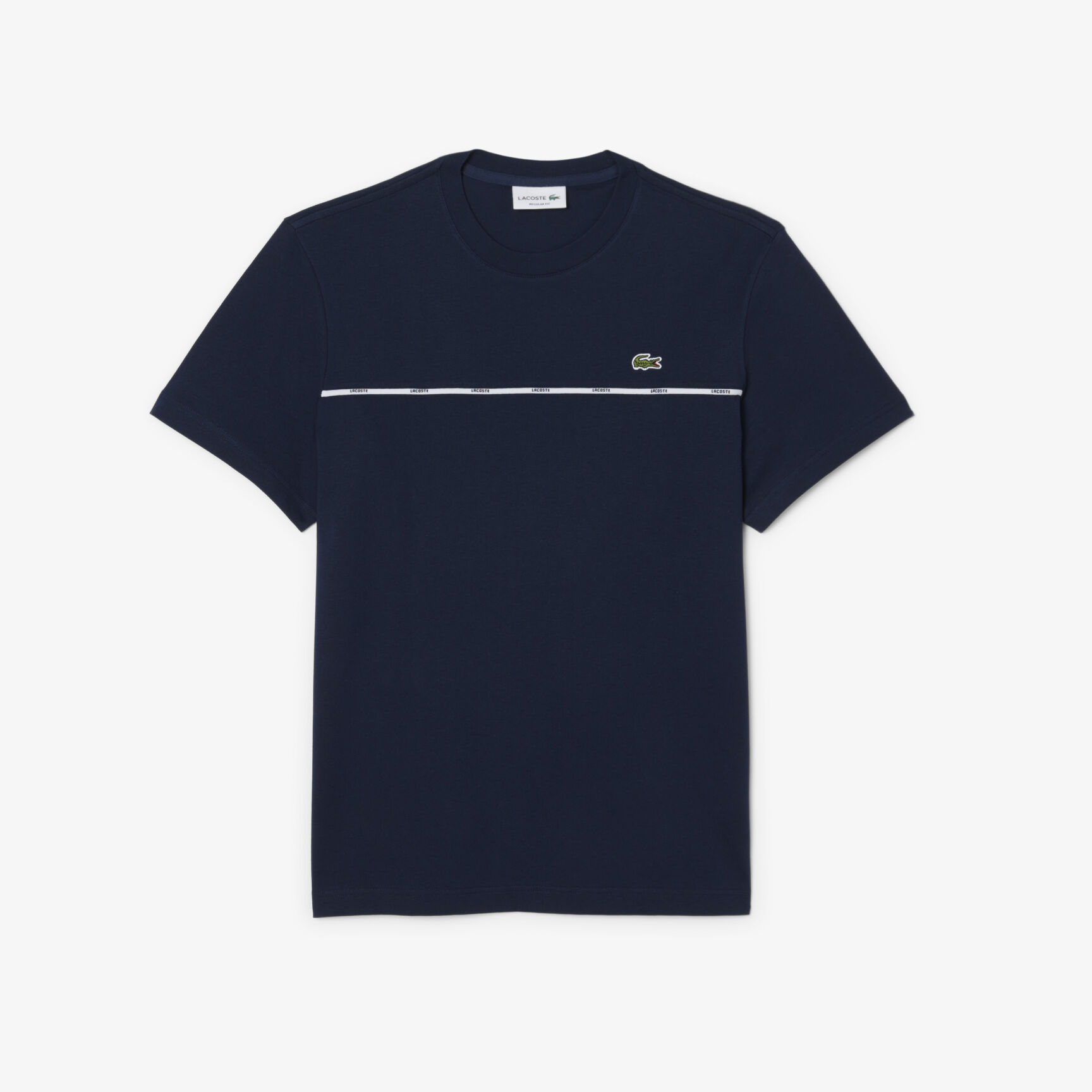 تي شيرت لاكوست جيرسي قطني Lacoste Trim Cotton Jersey T-shirt - TH9842-00-166