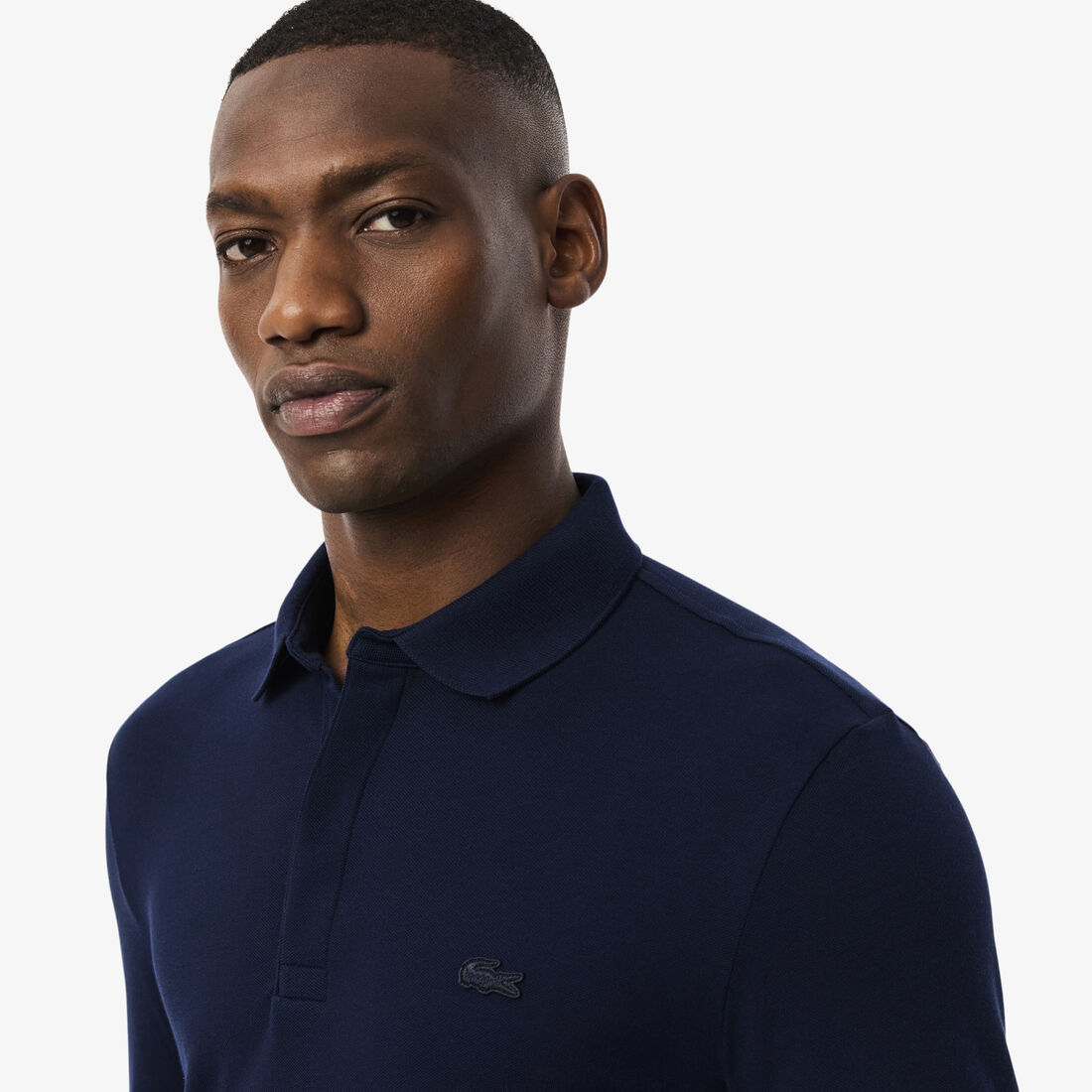 قميص بولو بيكيه باريسي بقصة عادية Smart Paris long sleeve stretch cotton Polo Shirt - PH2481-00-166