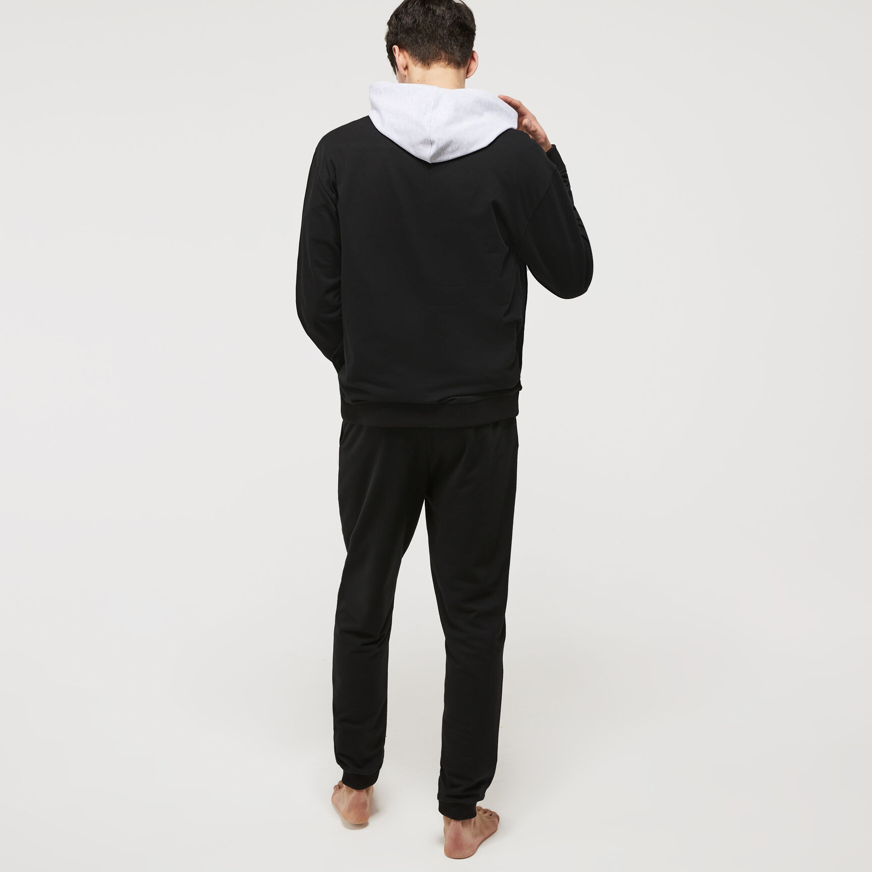 هودي بيت صوف قطني بشعار الماركة للرجال