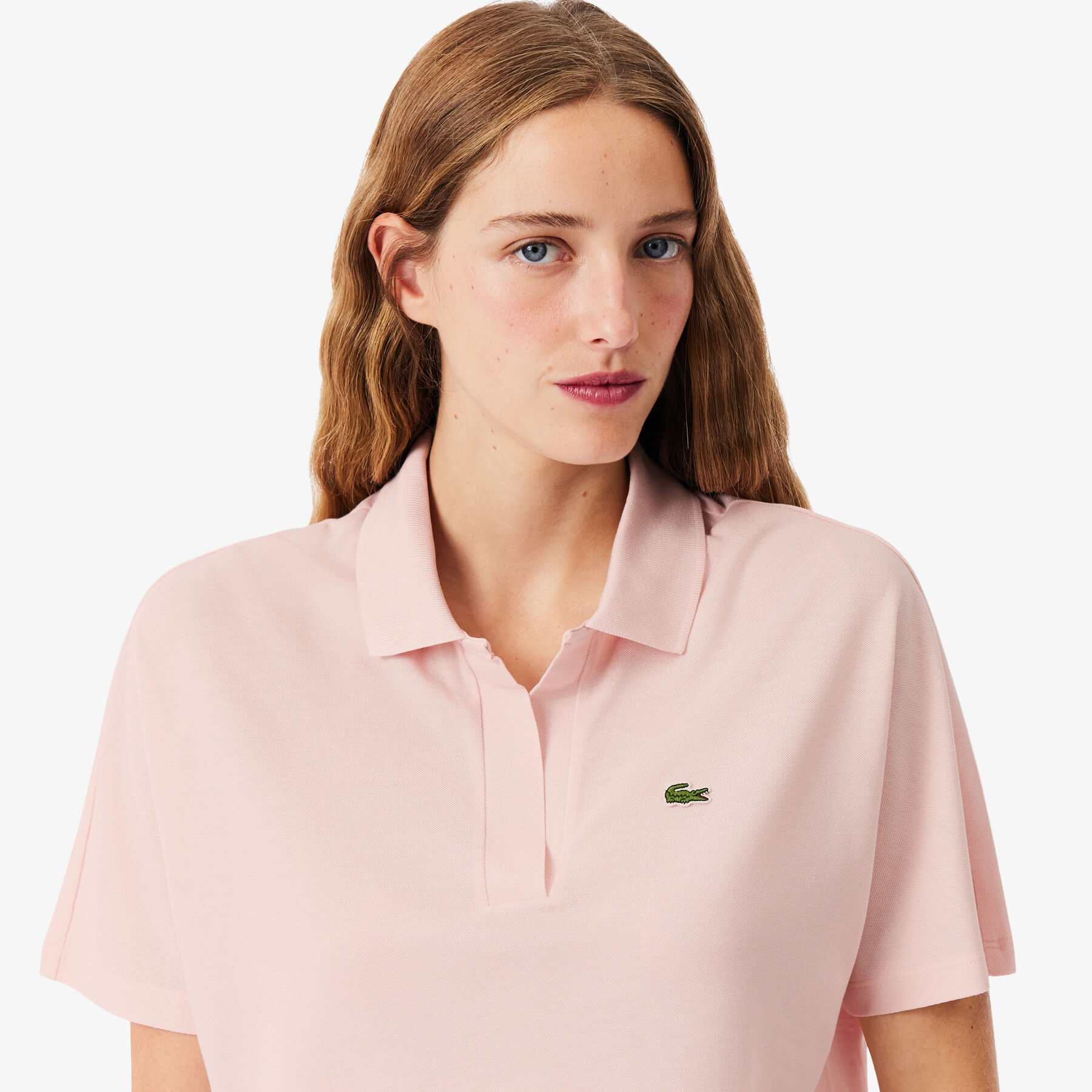 قميص بولو فضفاض بقصة مريحة Relaxed Fit Fluid Pique Polo Shirt - PF1123-00-ADY